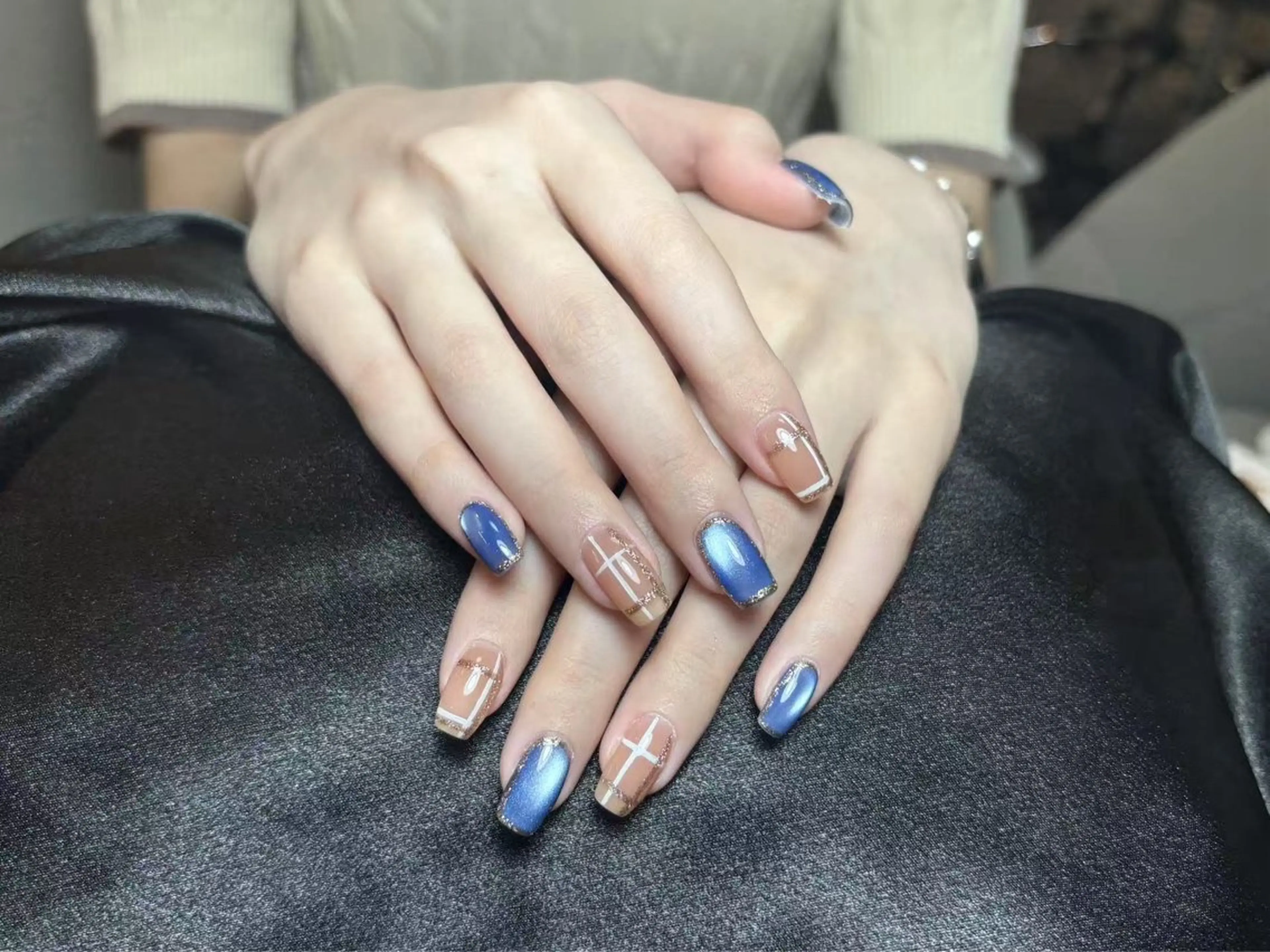 ネイル チークネイル 長さ出し フラッシュネイル フットネイル フレンチネイル Aina nail salon所属・Aina nail salonのネイルデザイン