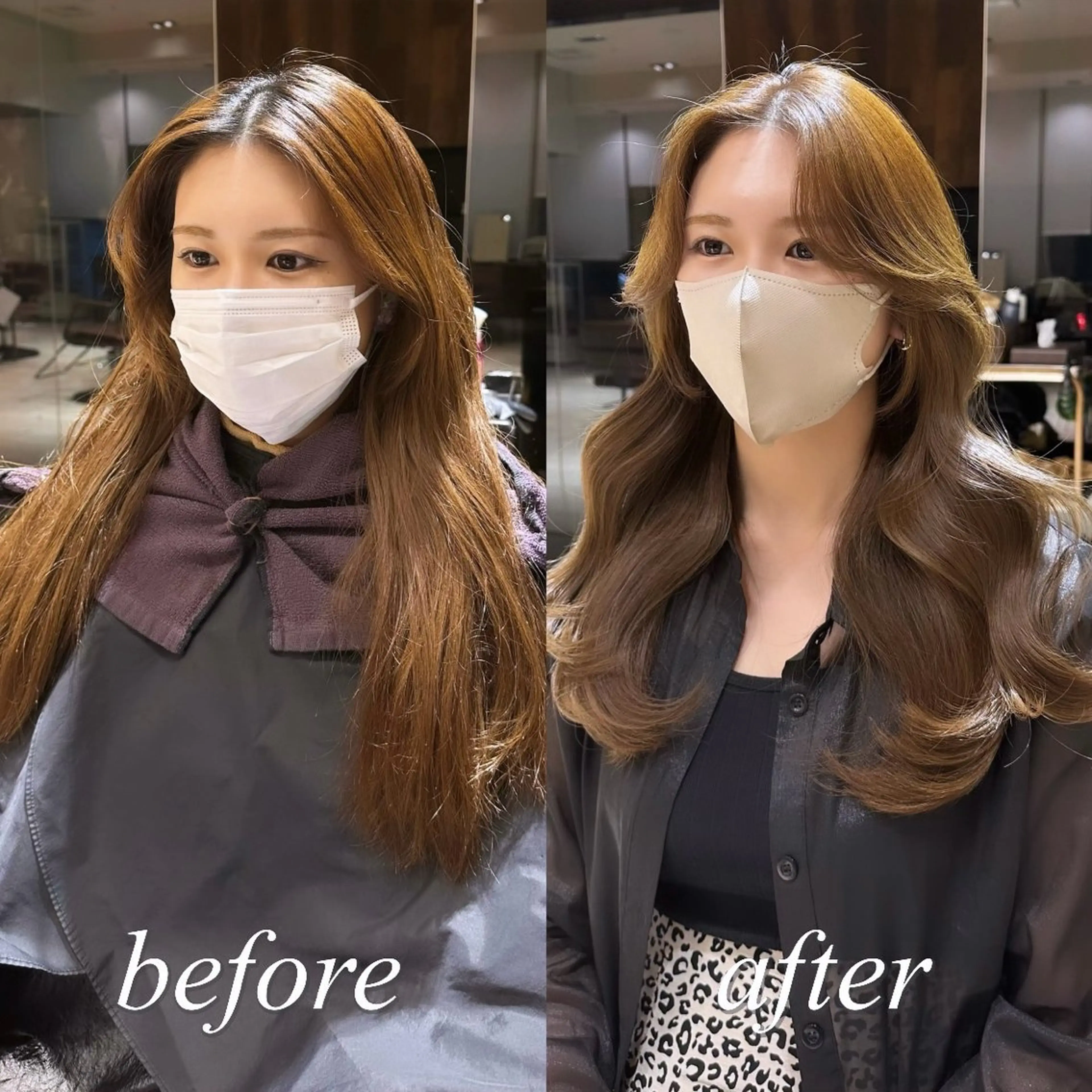 ロング カラー レイヤー/顔周り /透明感🩶高橋大のヘアスタイル