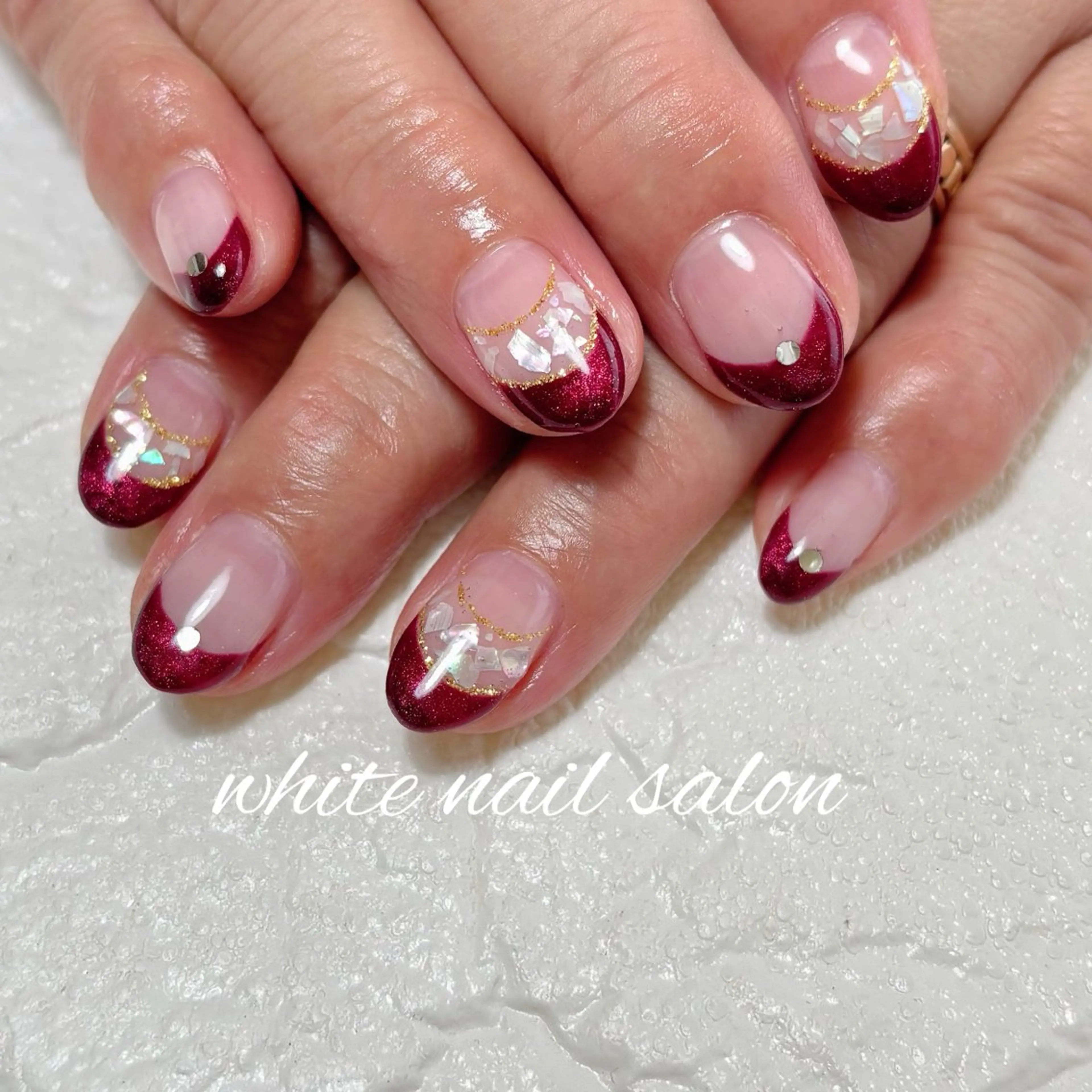 ネイル フットネイル ハンドネイル white nail salonのネイルデザイン