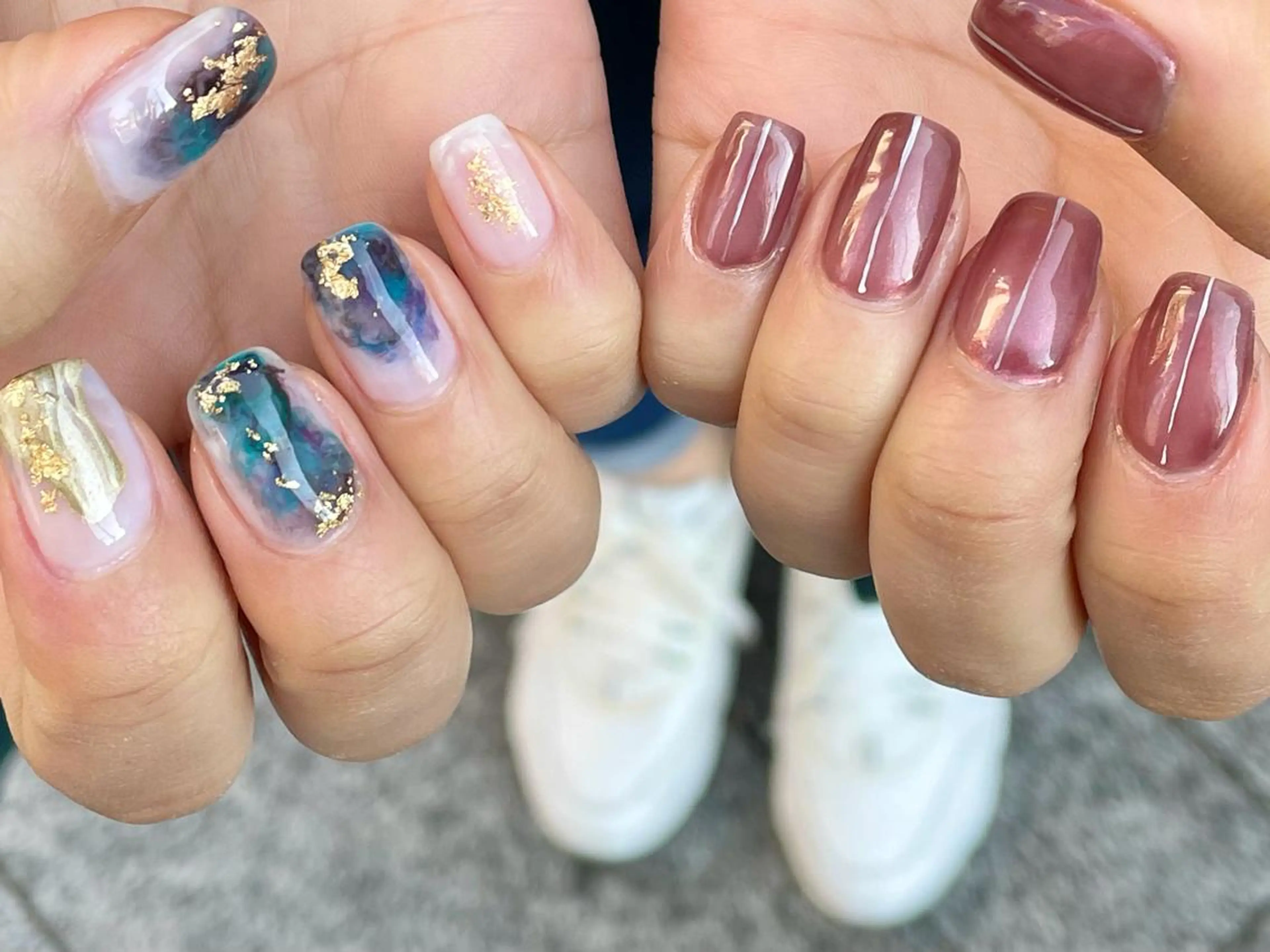 ネイル ニュアンスネイル Nagashima sanaのネイルデザイン