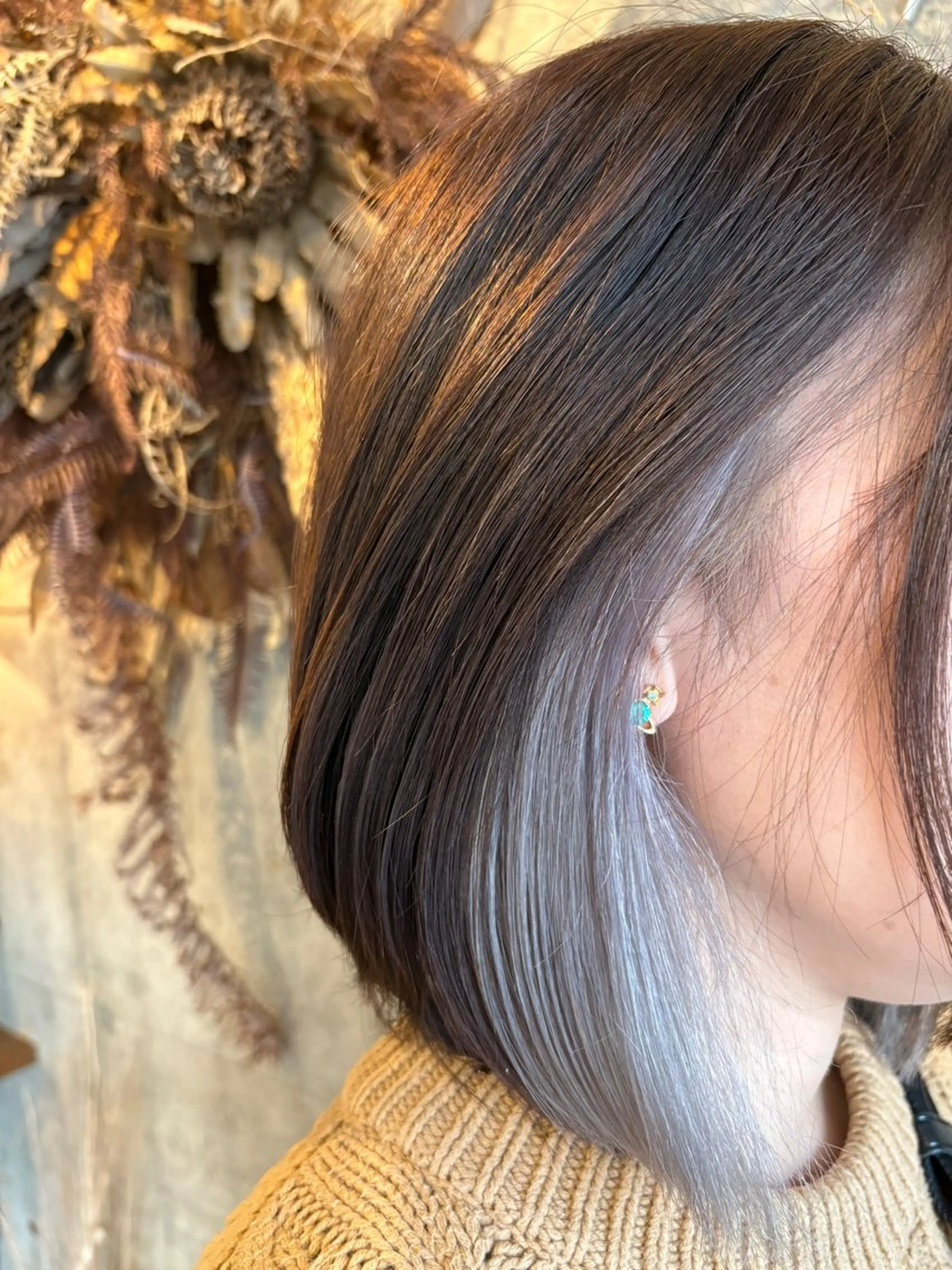 ミディアム カット ヘアカラー トリートメント I'sm KOUSAKUのヘアスタイル