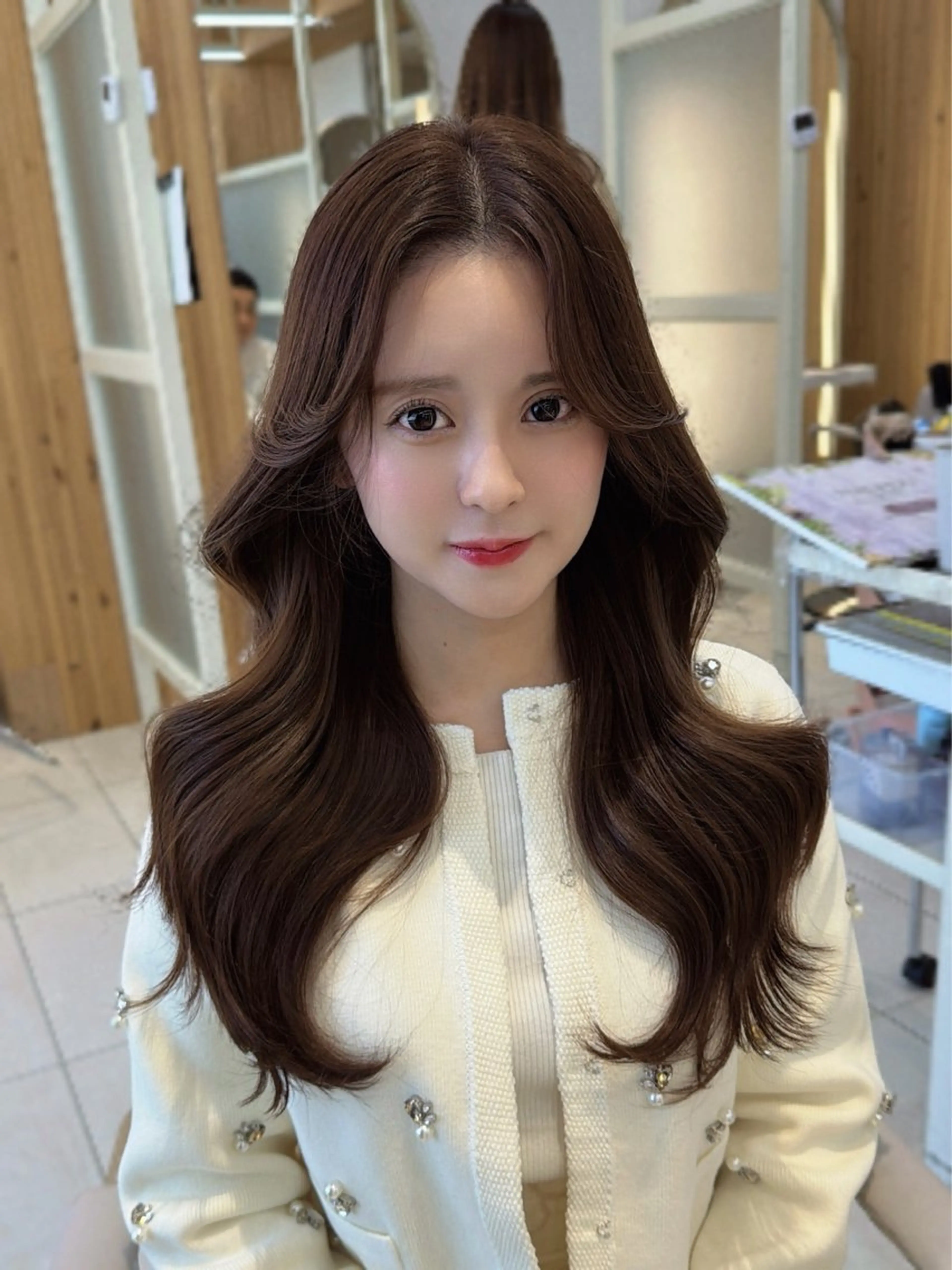 セミロング レイヤー/顔周り /透明感/TAKUのヘアスタイル