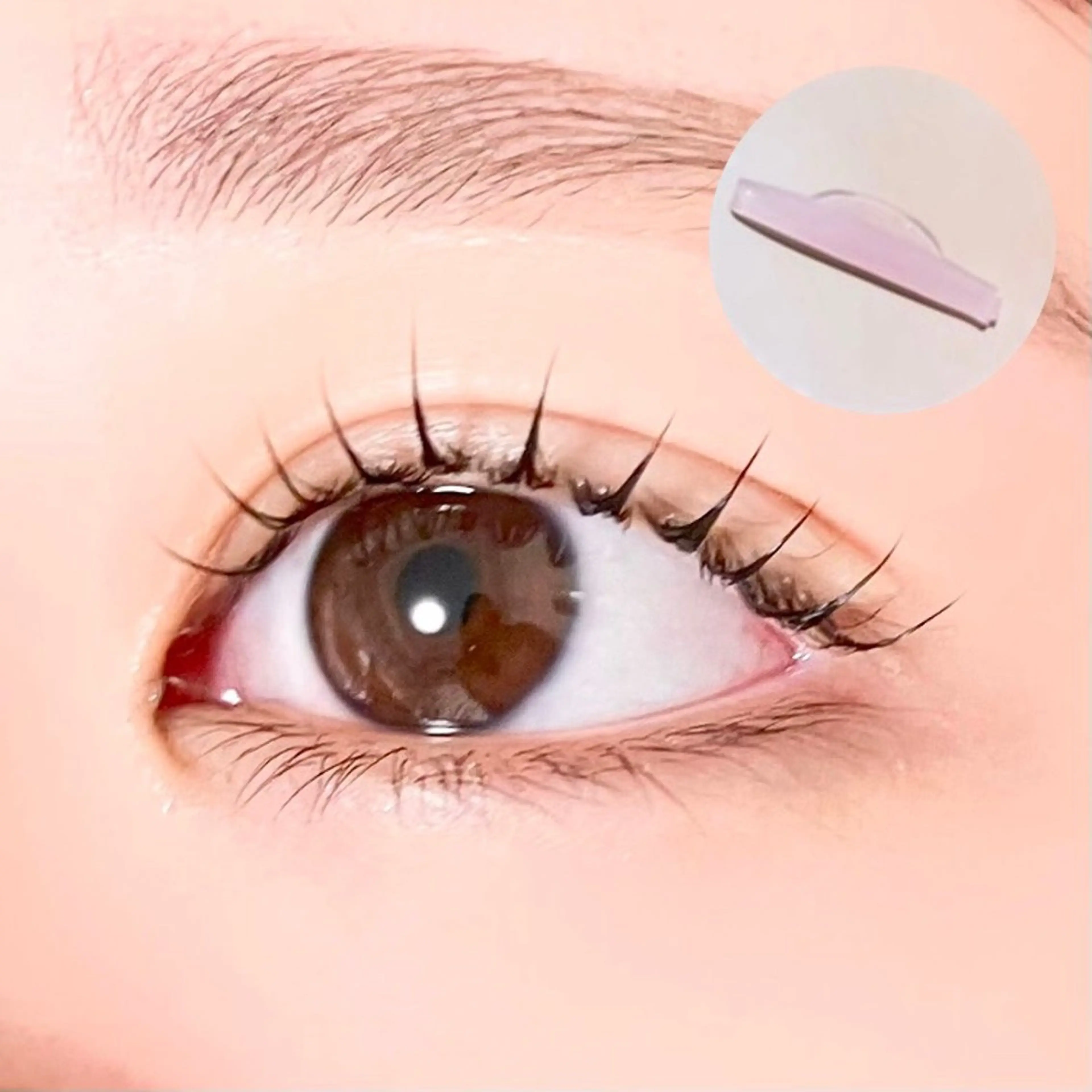 マツエク・マツパ 束感まつ毛 韓国風マツエク パリジェンヌラッシュリフト まつげパーマ 一重×まつ毛パーマ 束感まつげ｜ユキ 高評価｜堀江のマツエク・マツパデザイン