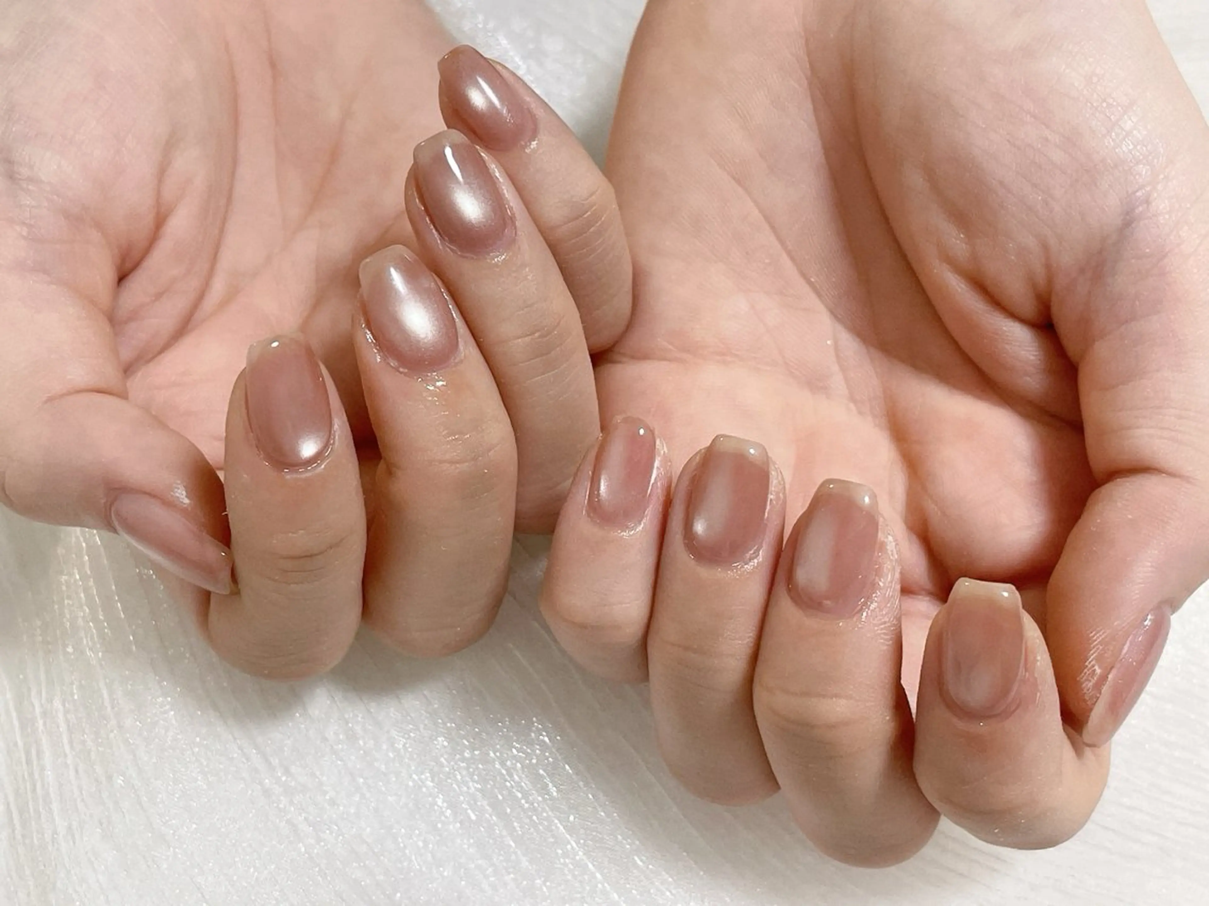 ネイル オーロラネイル フットネイル フレンチネイル ジェルネイル ハート ハンドネイル mogunail &blowのネイルデザイン