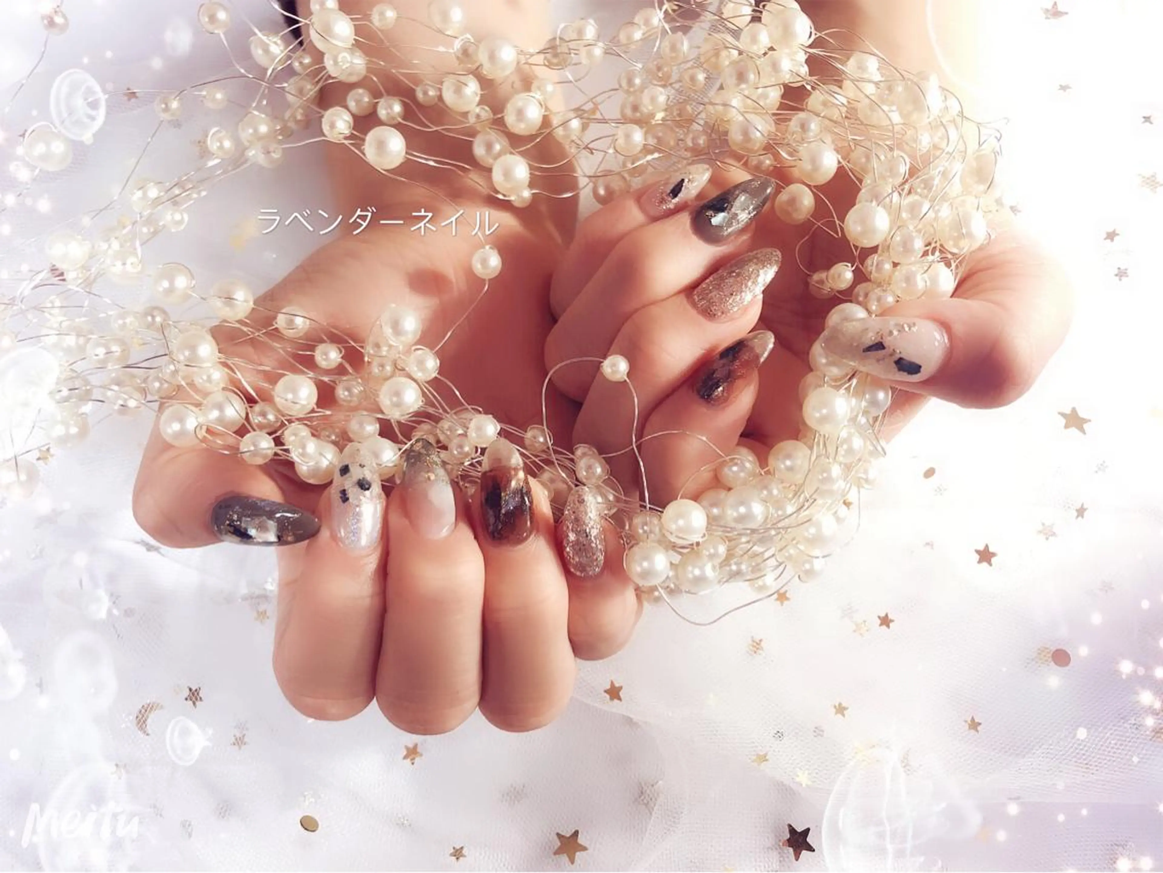 ネイル ラベンダー💖日暮里 ルル💖ネイルのネイルデザイン