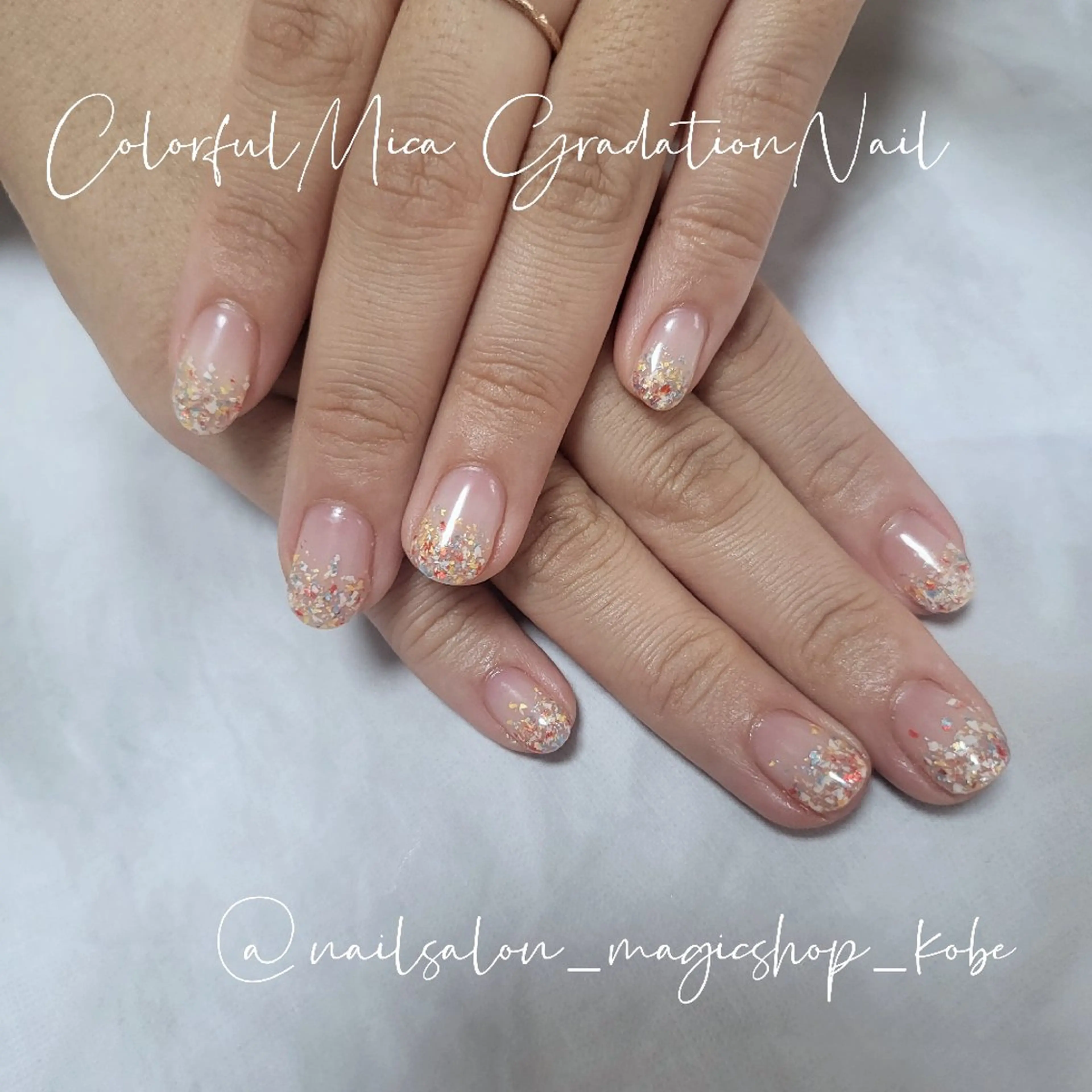 ネイル ジェルネイル グラデーション 韓国ネイル ソフトジェル ハンドネイル Nailsalon MagicShopのネイルデザイン