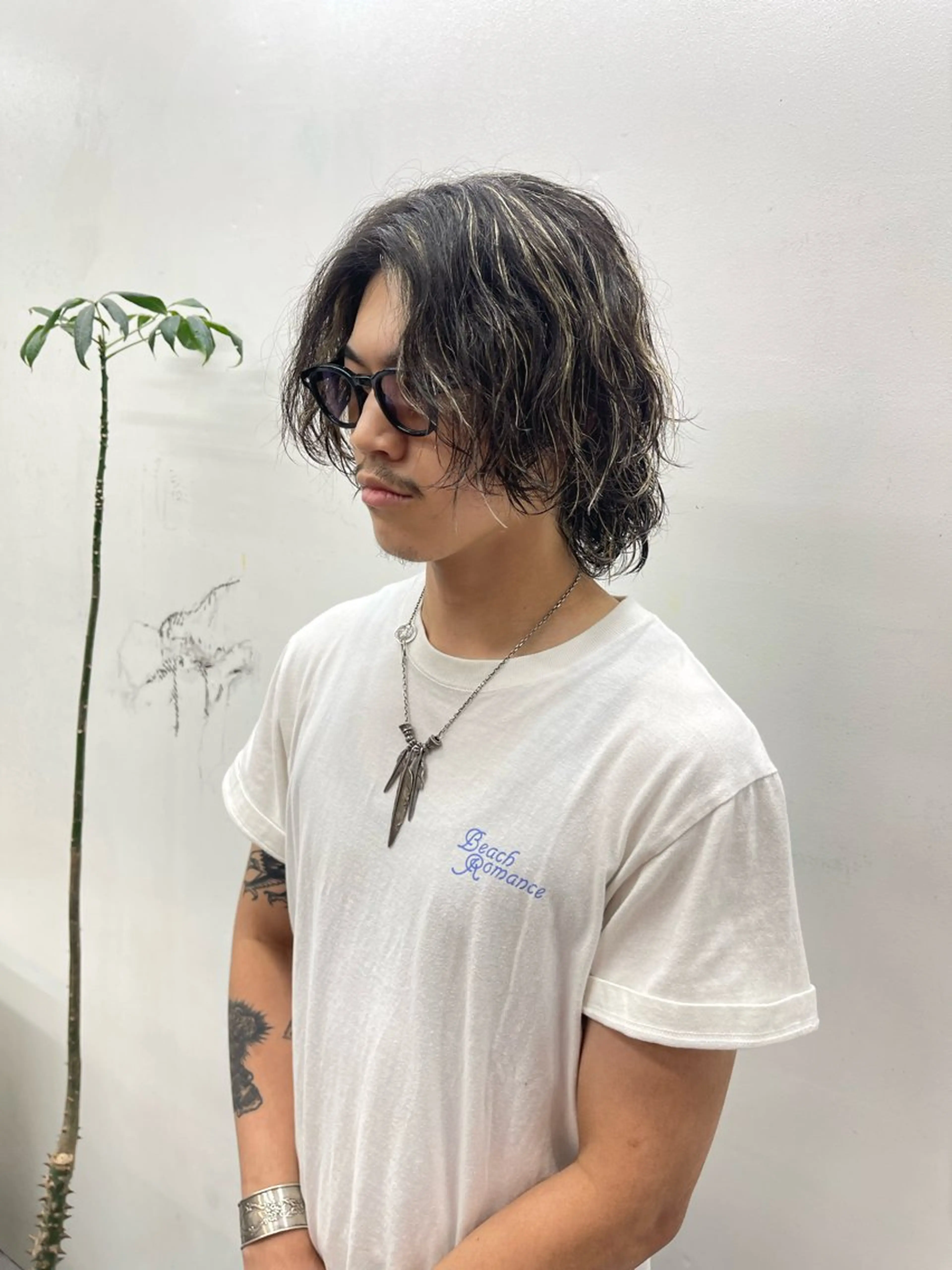 カラー パーマ メンズ カット ヘアカラー パーマ 森本裕/オーナー/ スパイラルパーマのヘアスタイル