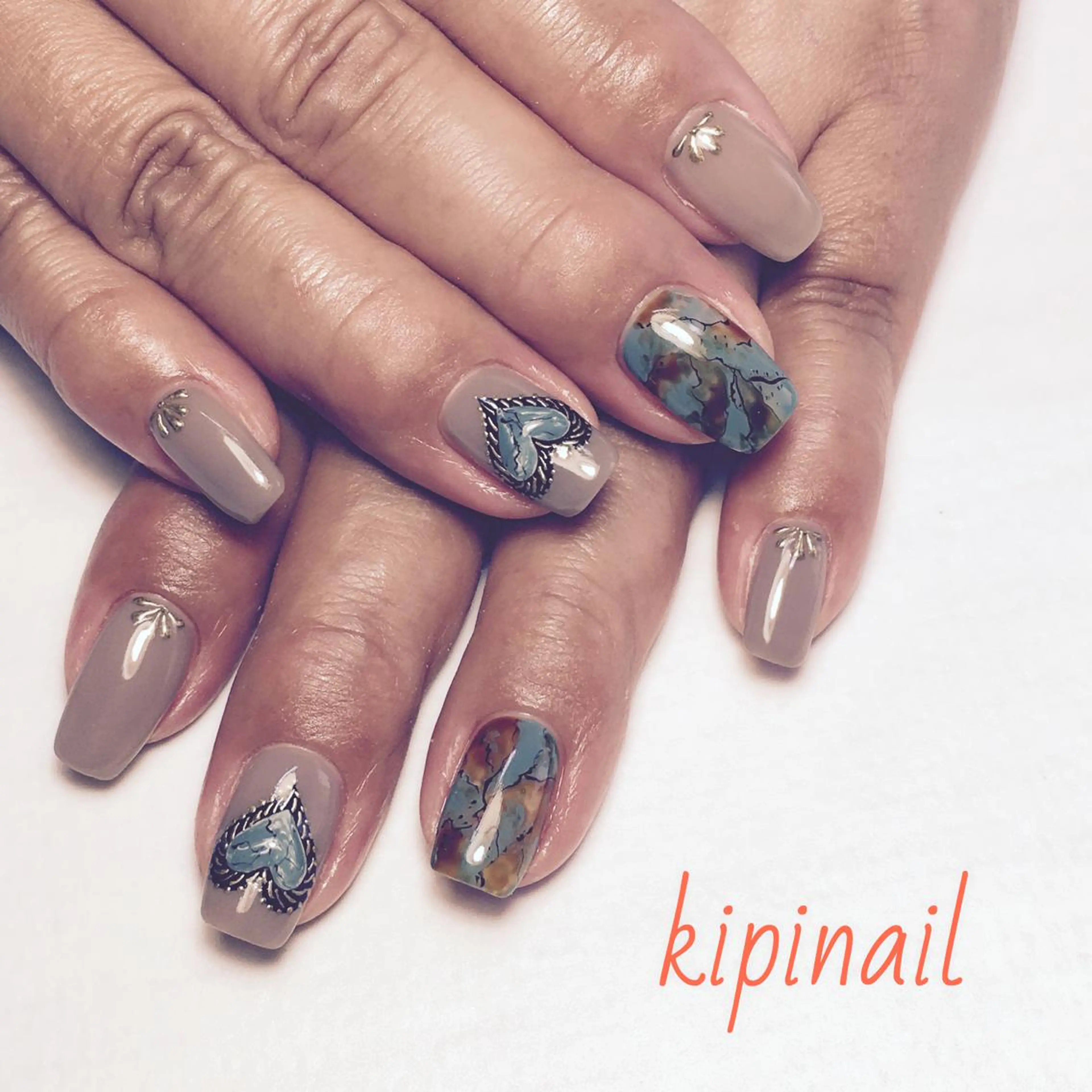 ネイル アートネイル kipinail 川﨑えりかのネイルデザイン