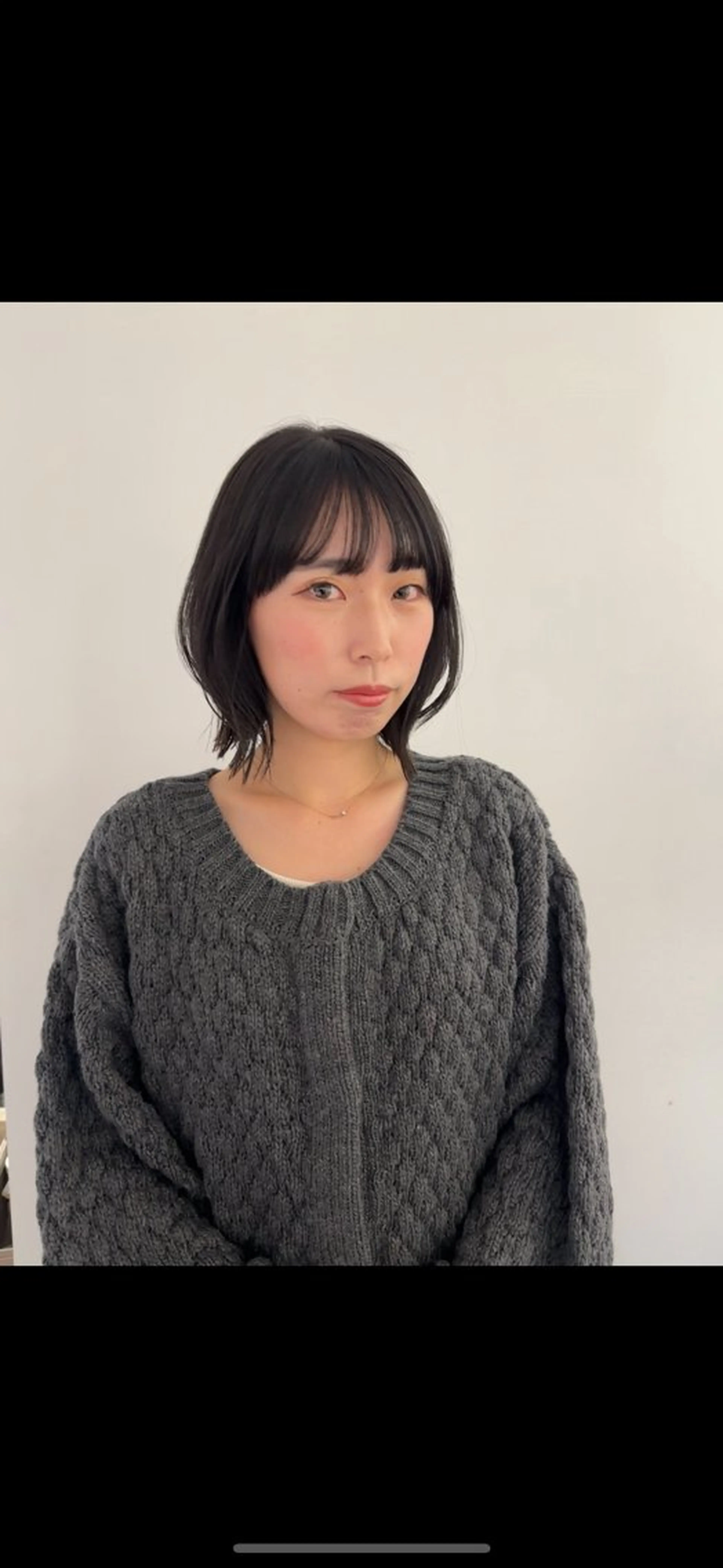 ミディアム カラー レイヤーカット ハシヅメ キョウカのヘアスタイル