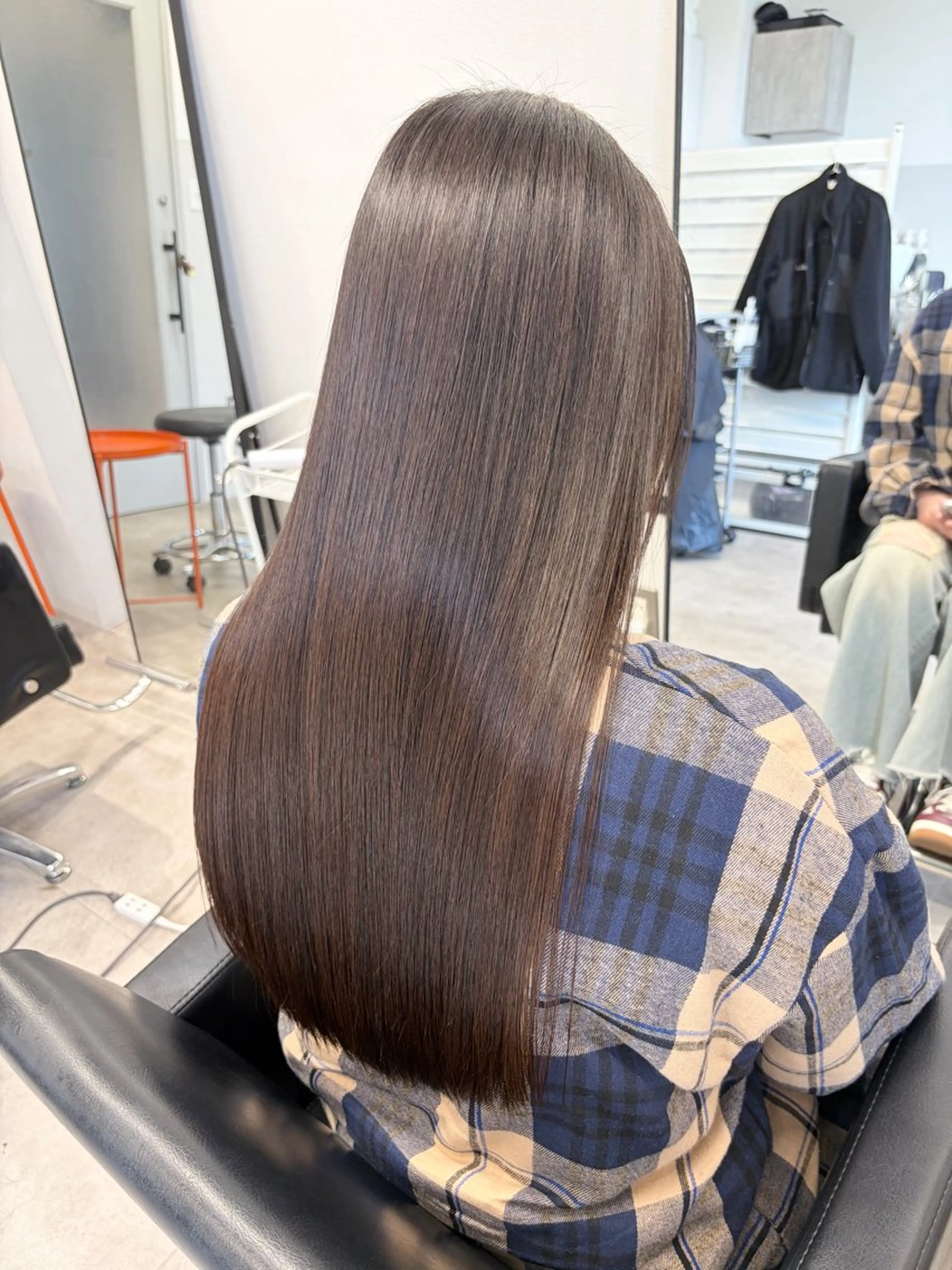 ロング 縮毛矯正 トリートメント 濱田 瑠奈のヘアスタイル