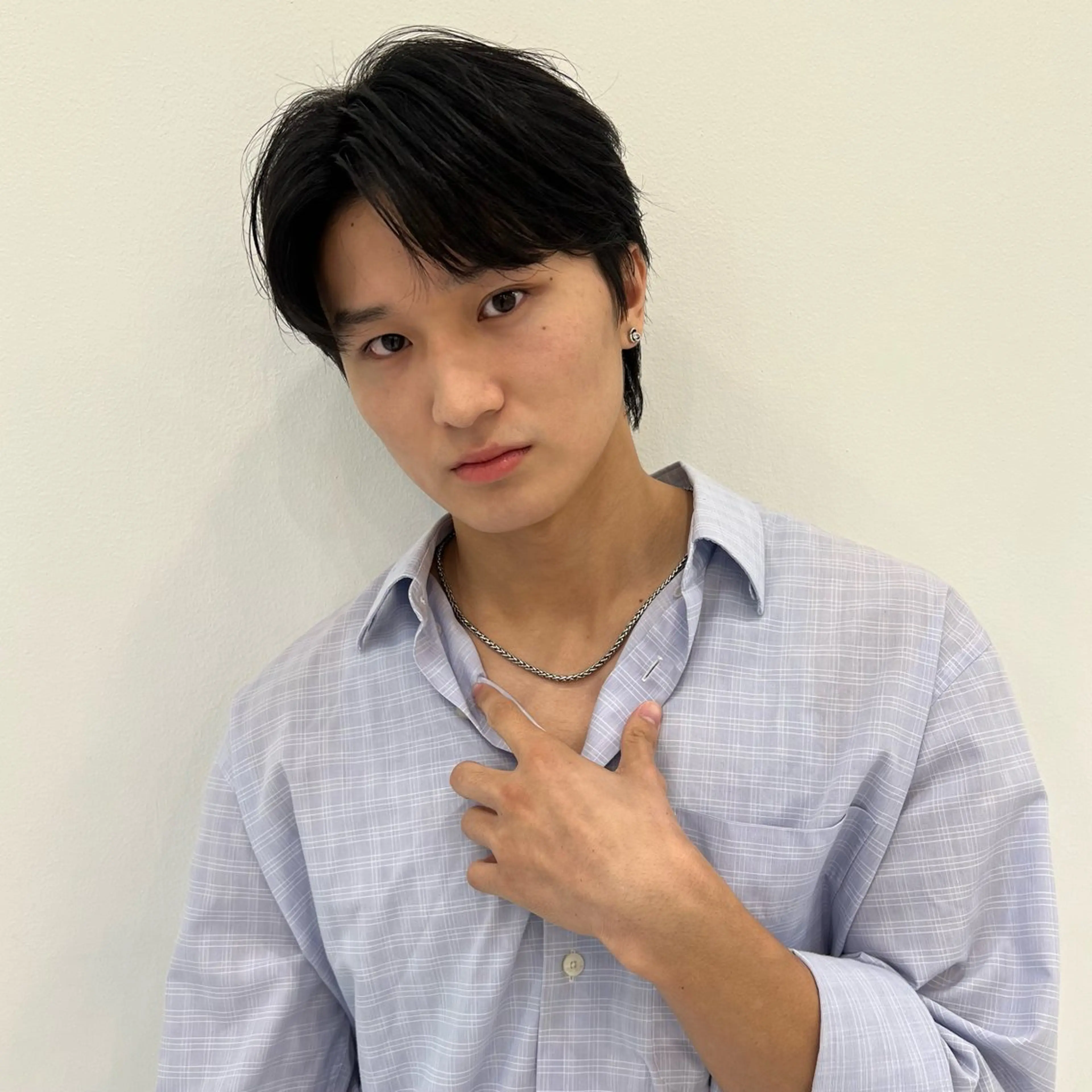 ショート パーマ メンズ センターパート 新井 翼/銀座 メンズお任せくださいのヘアスタイル