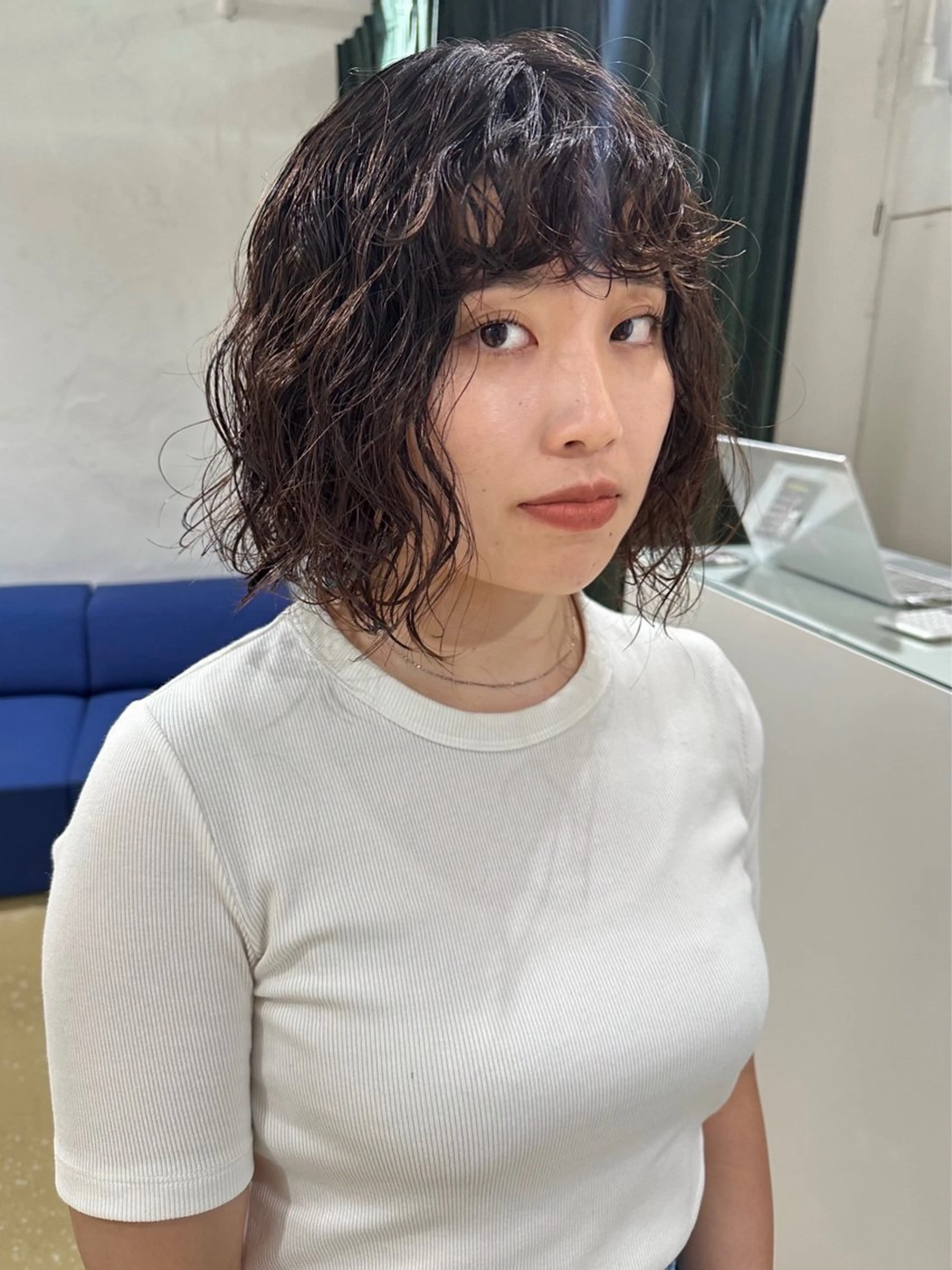 パーマ パーマ 村岡 桃果のヘアスタイル