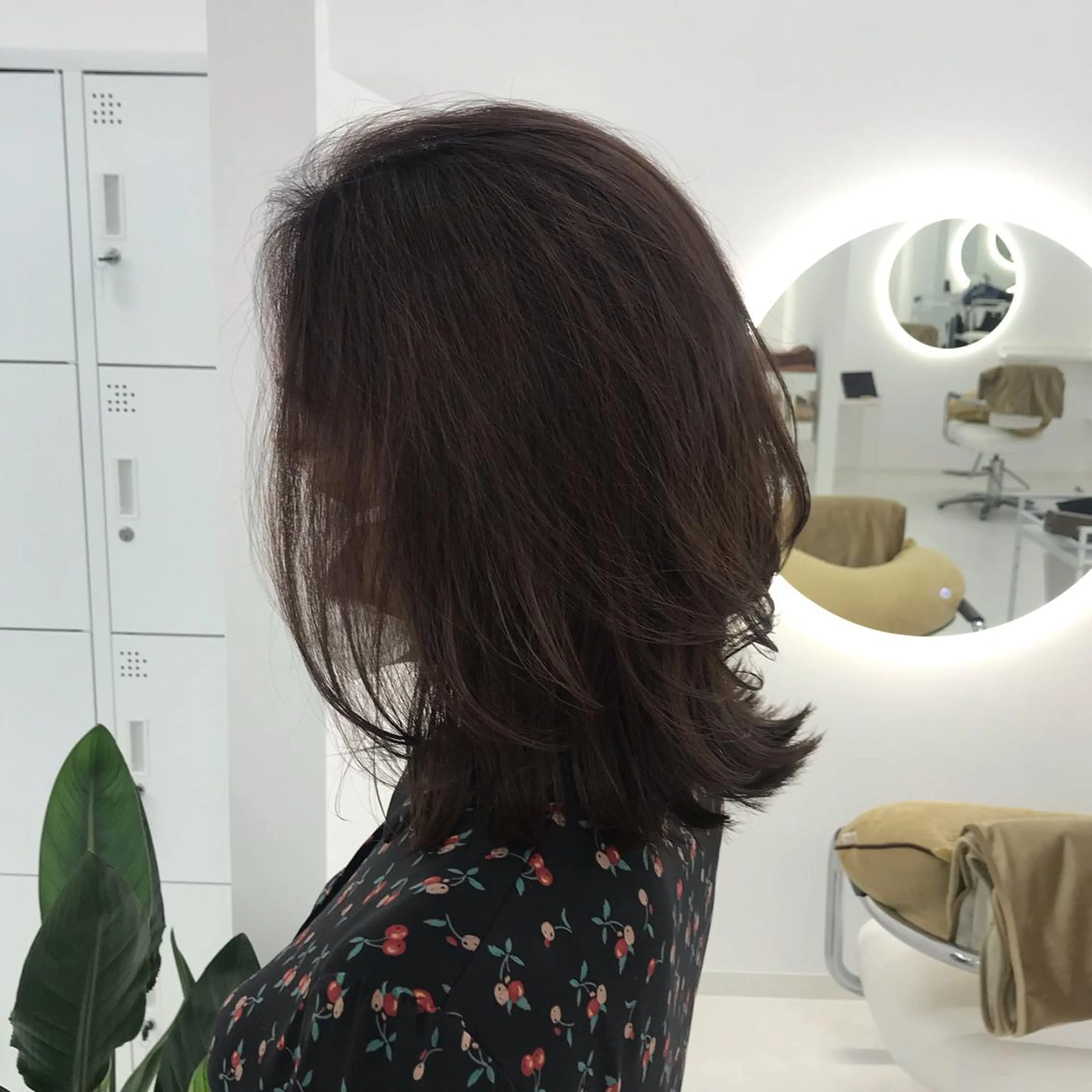 ミディアム カット ヘアカラー トリートメント 天王寺の美容師 わだひろしのヘアスタイル