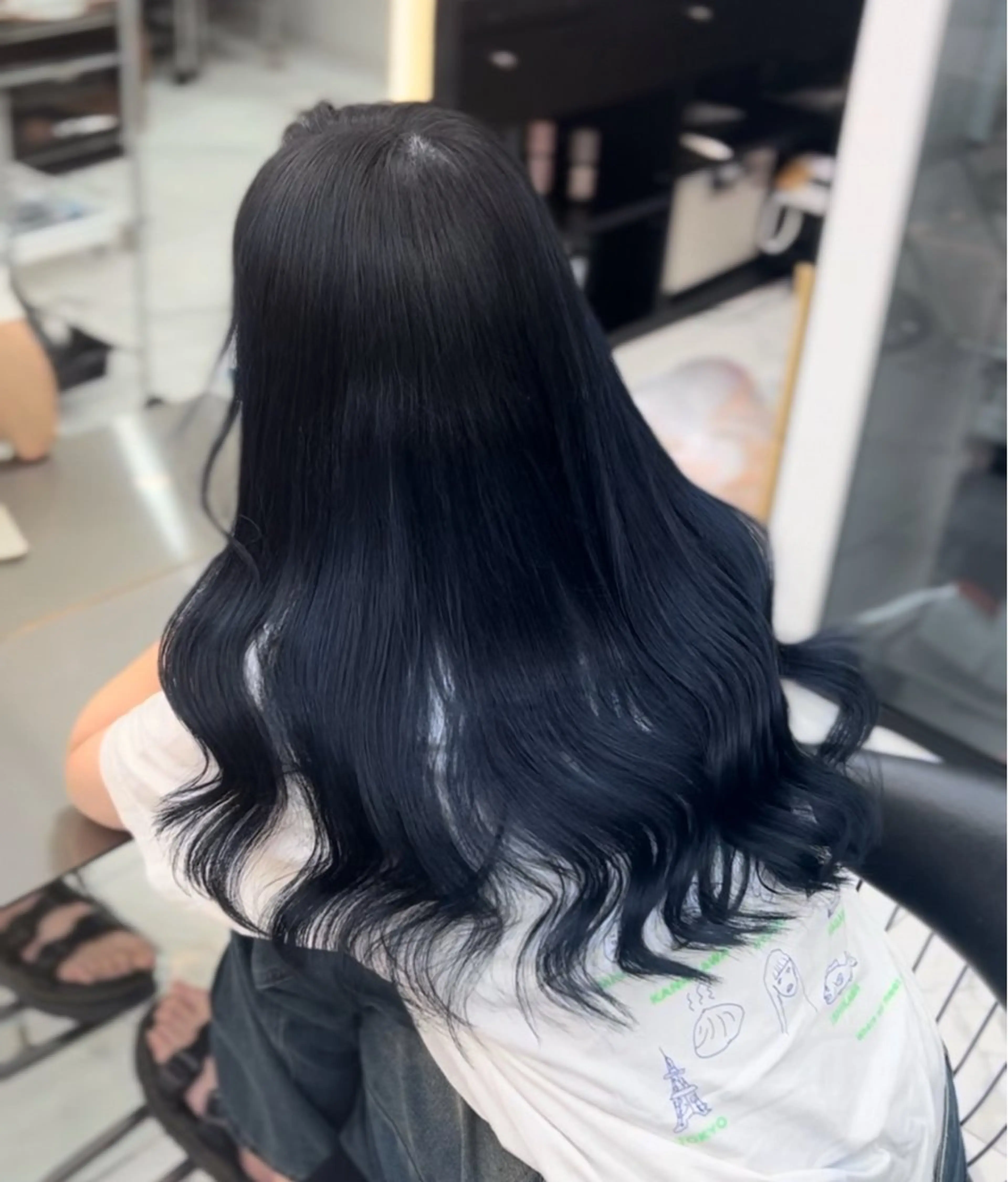 ロング ヘアカラー 笠間 啓聖のヘアスタイル