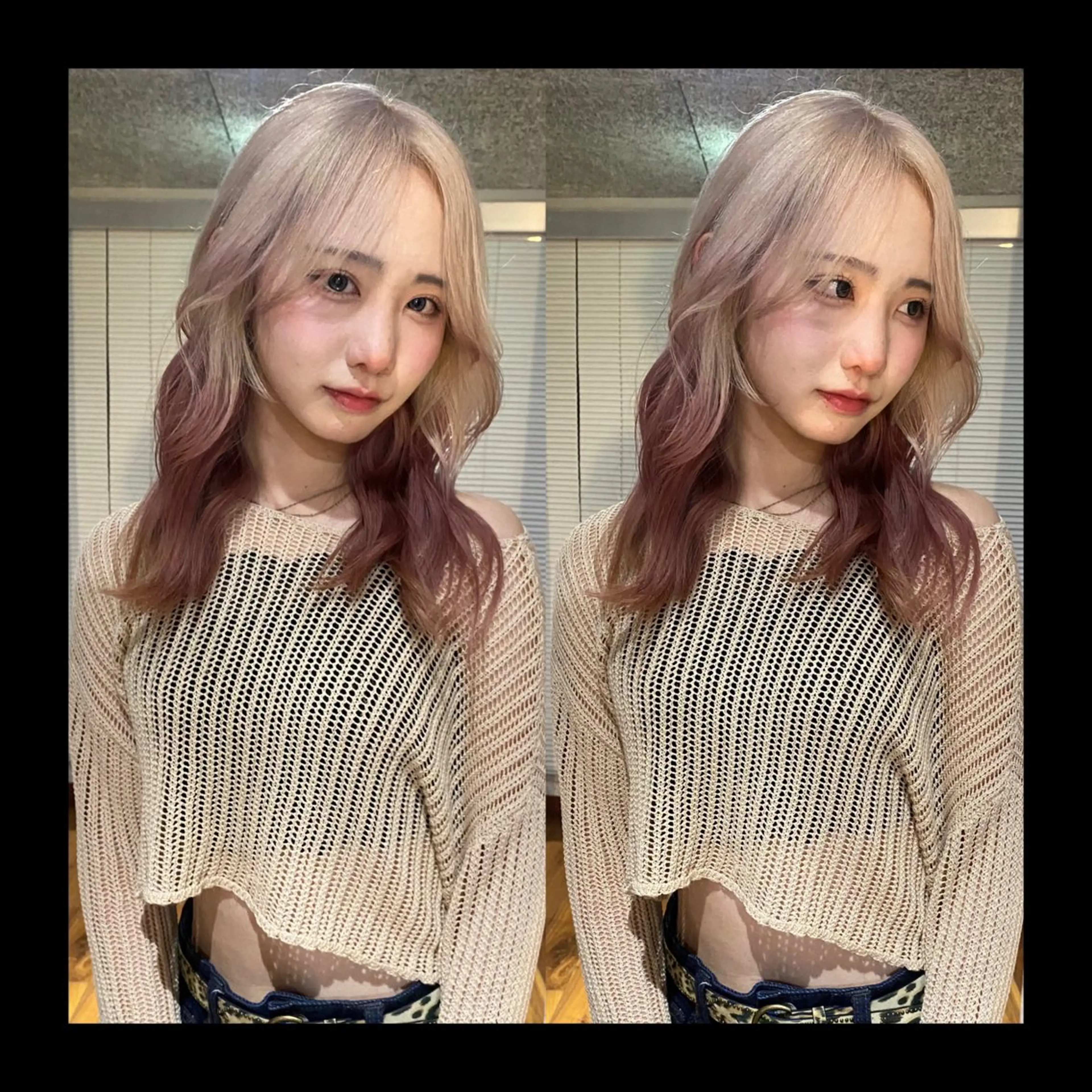 セミロング カラー 似合わせカット カット ヘアカラー トリートメント mai / linoah˚✧のヘアスタイル