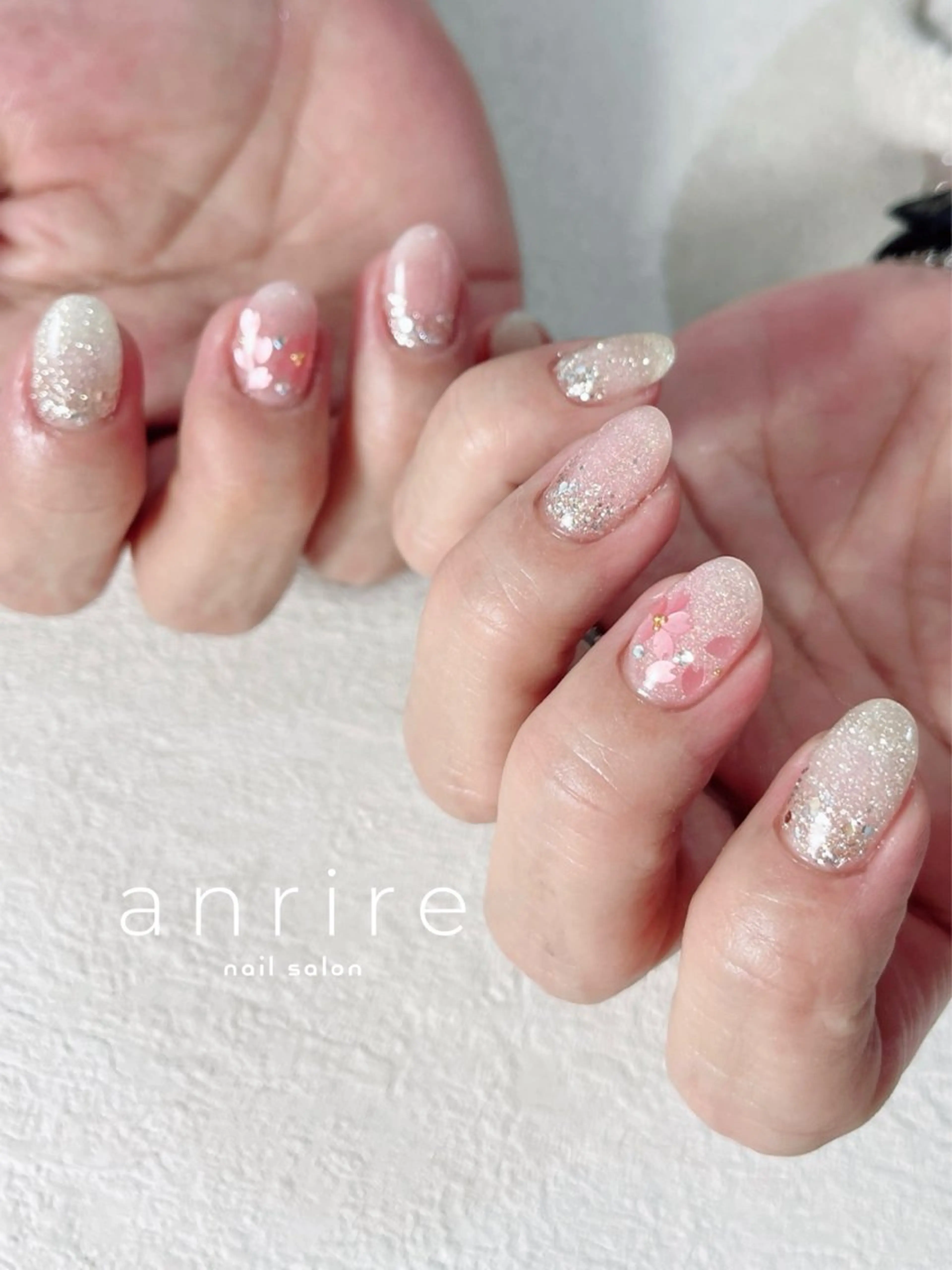 ネイル 長さ出し ハンドネイル nail salon anrire〜アンリール〜所属・nailsalon anrireのネイルデザイン