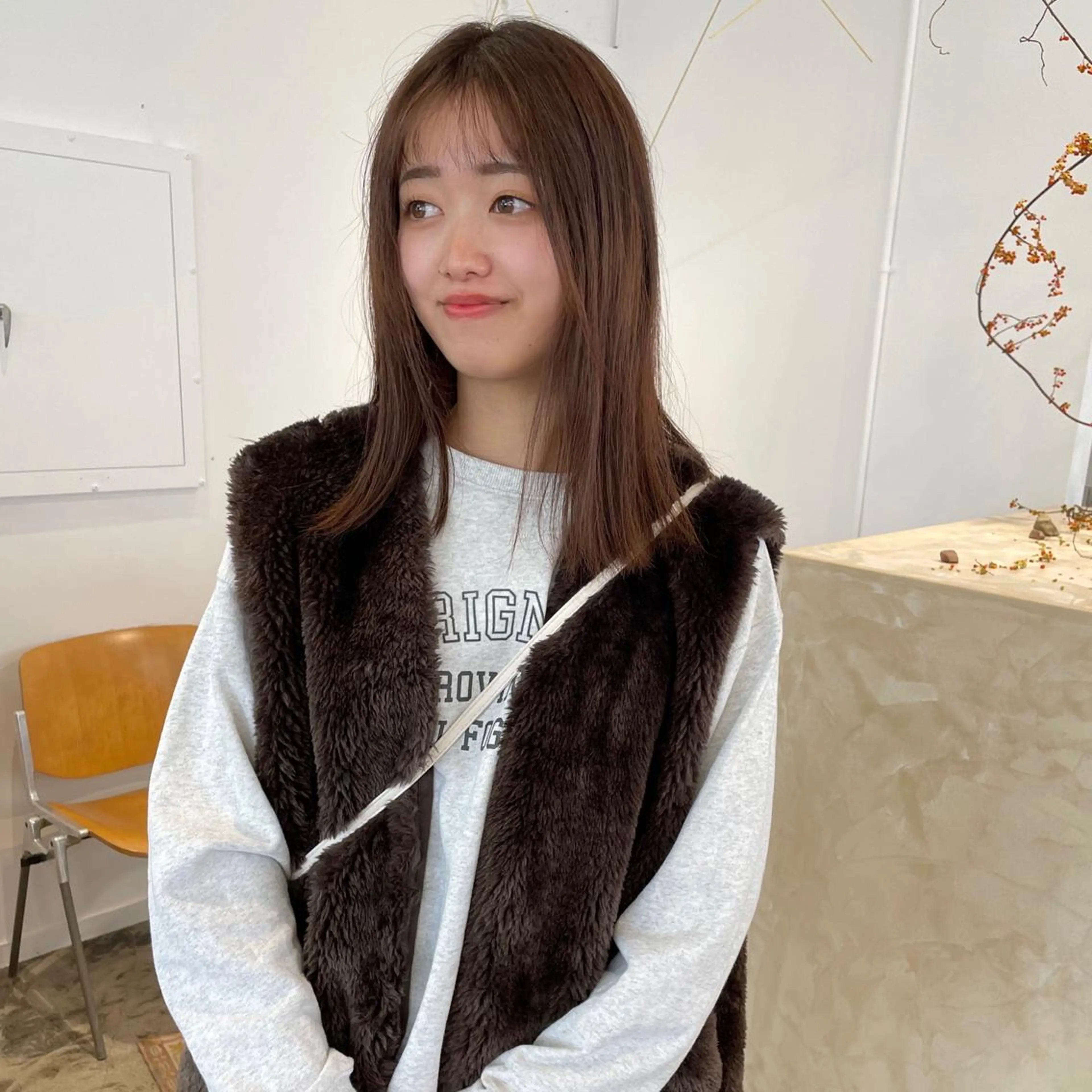 ミディアム カラー スギヤマ ショウゴのヘアスタイル