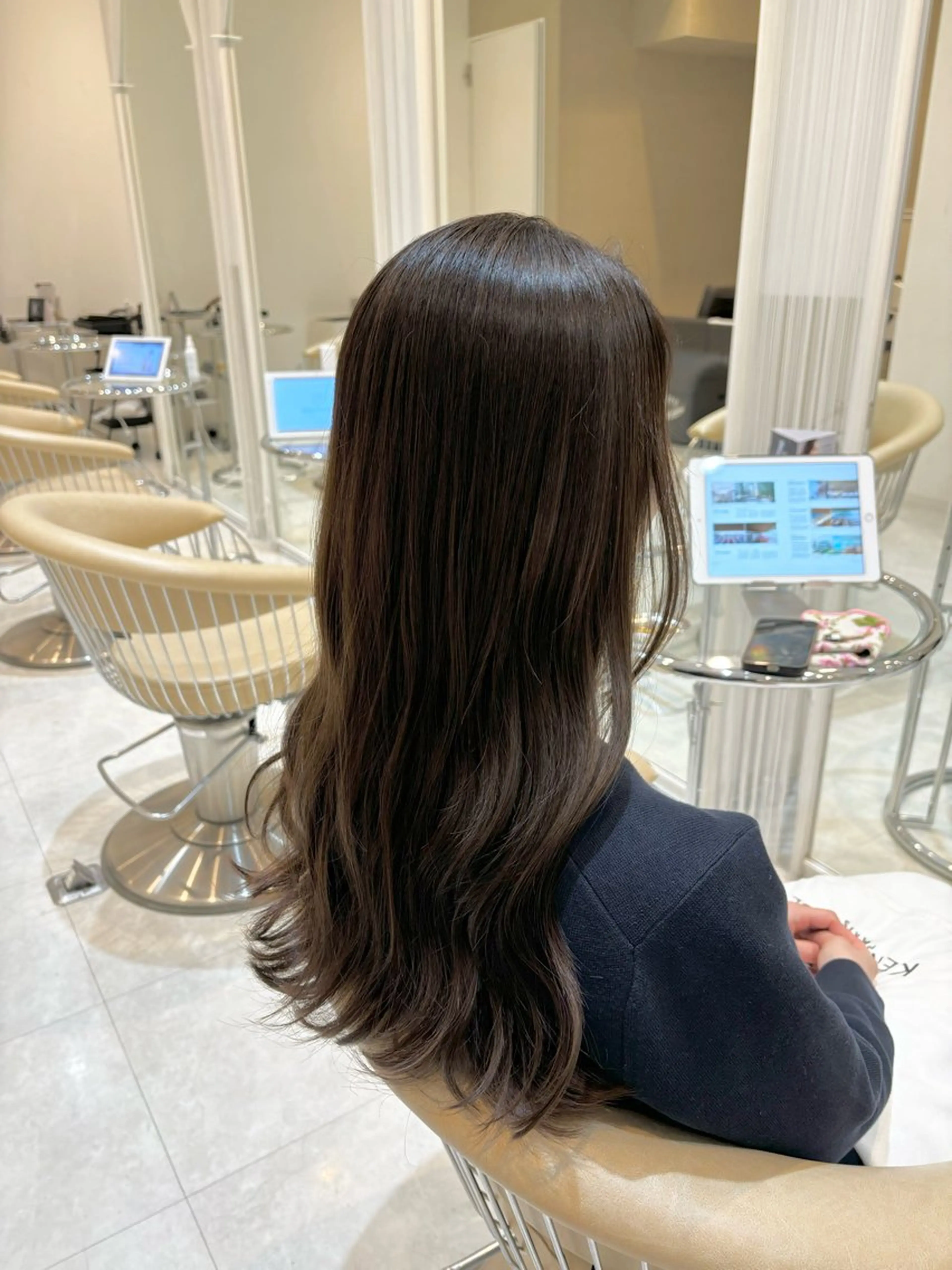 ミディアム 髪質改善 トリートメント カット ヘアカラー トリートメント Watai 山下直哉のヘアスタイル