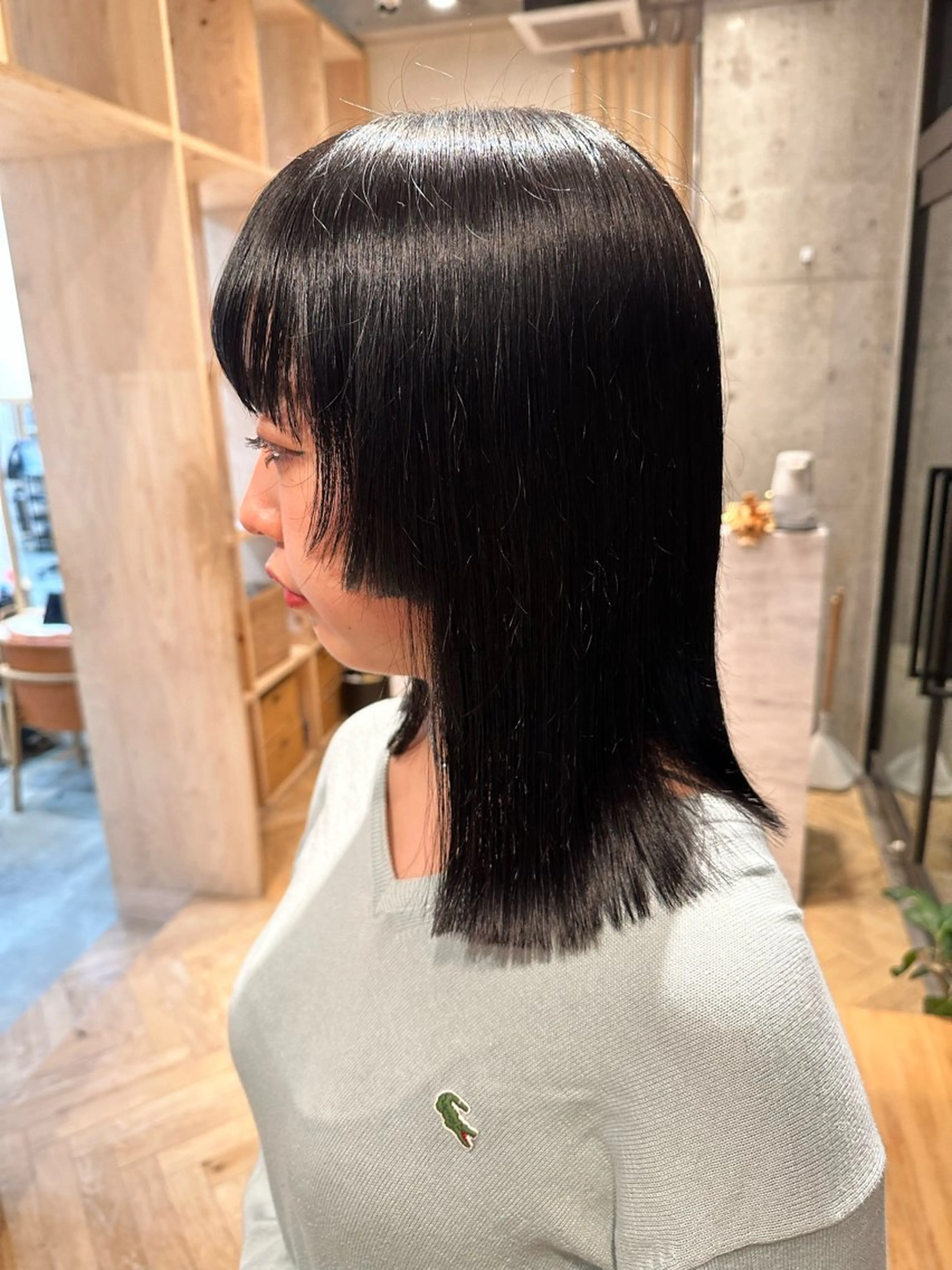 カラー ヘアカラー トリートメント 艶カラー/ボブカット 【lyann】ゆきののヘアスタイル