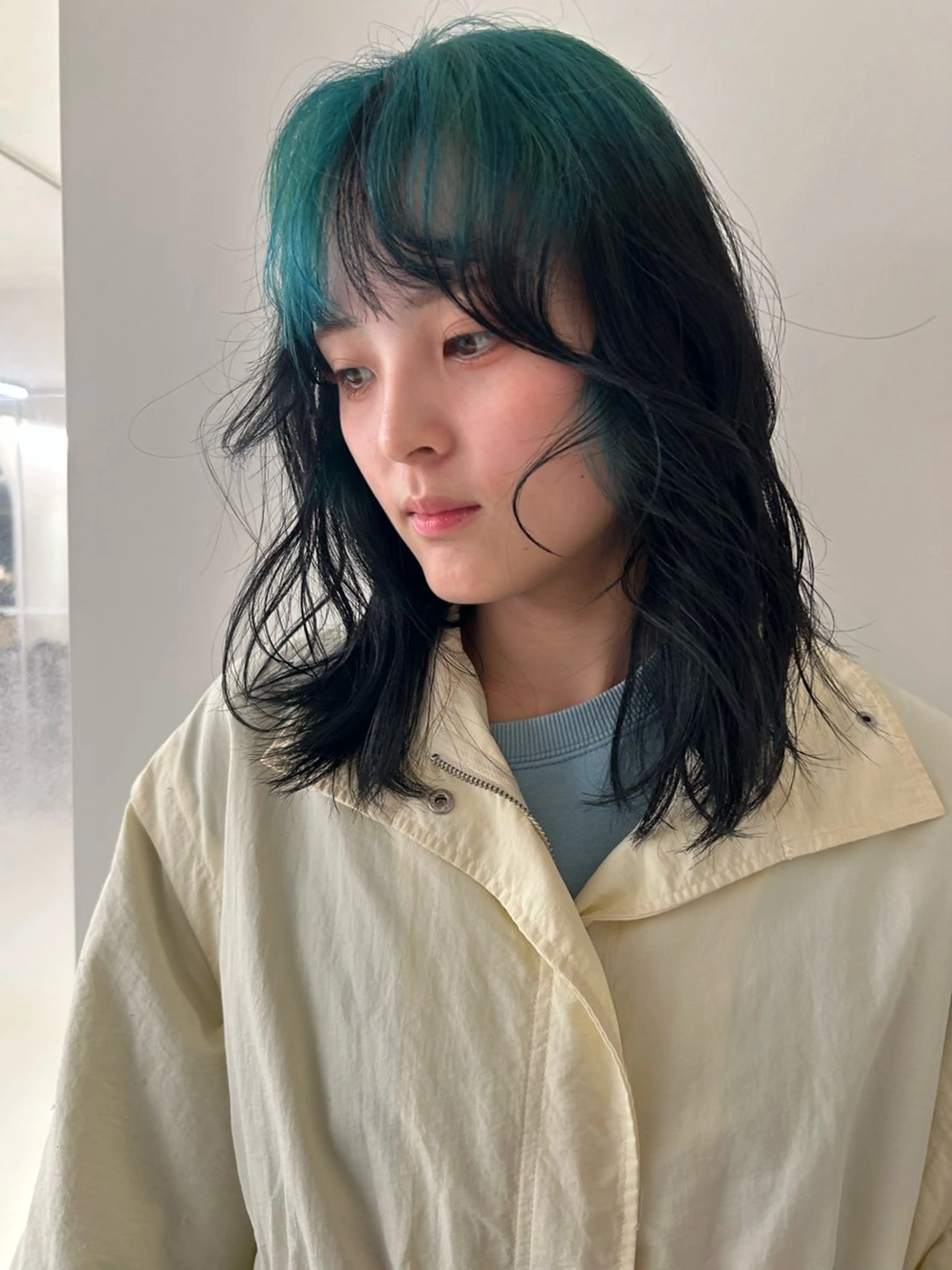 ミディアム カラー ヘアカラー トリートメント ケアパーマ/ケアブリ ーチdaisukeのヘアスタイル