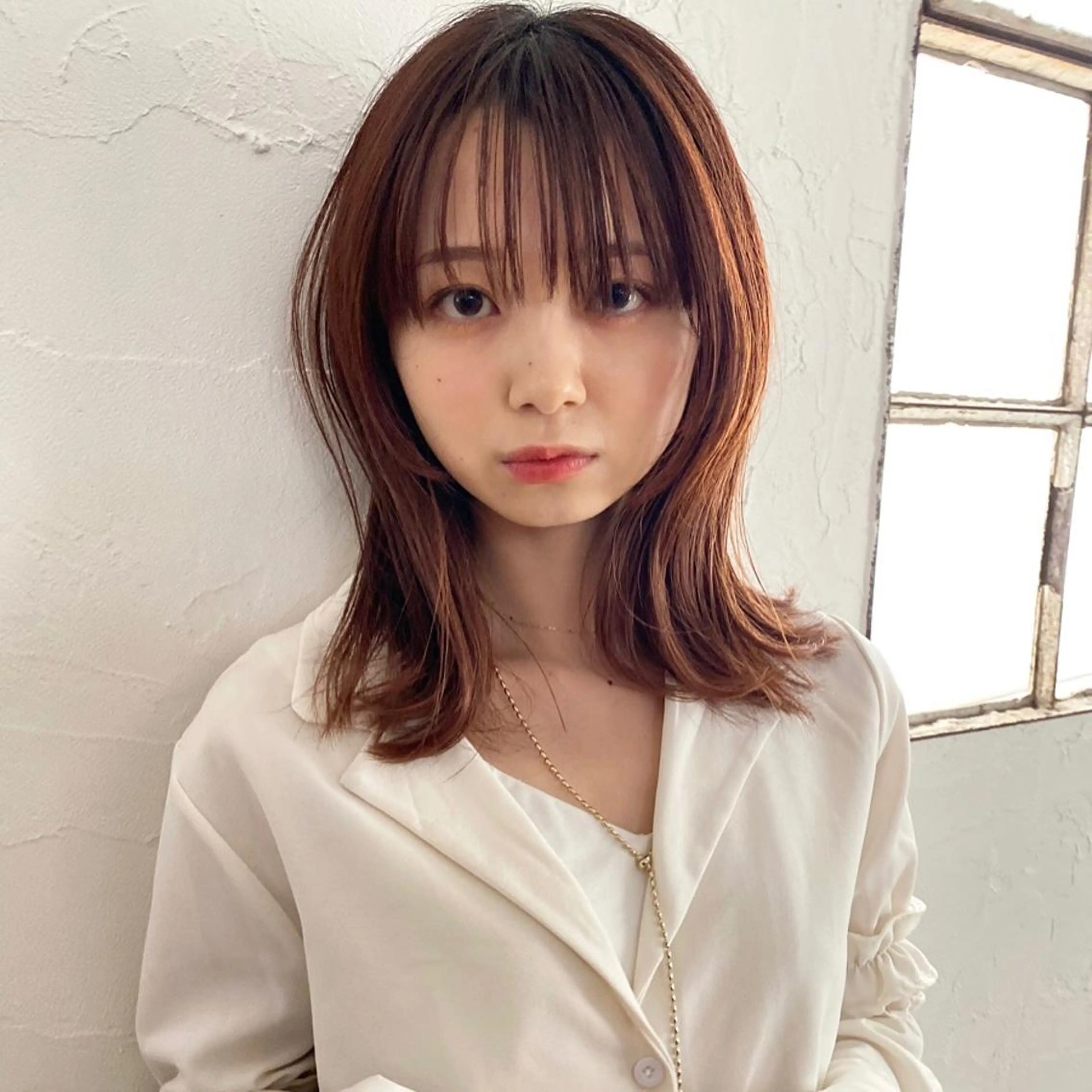 セミロング メンズ縮毛矯正 ニュアンスパーマのヘアスタイル