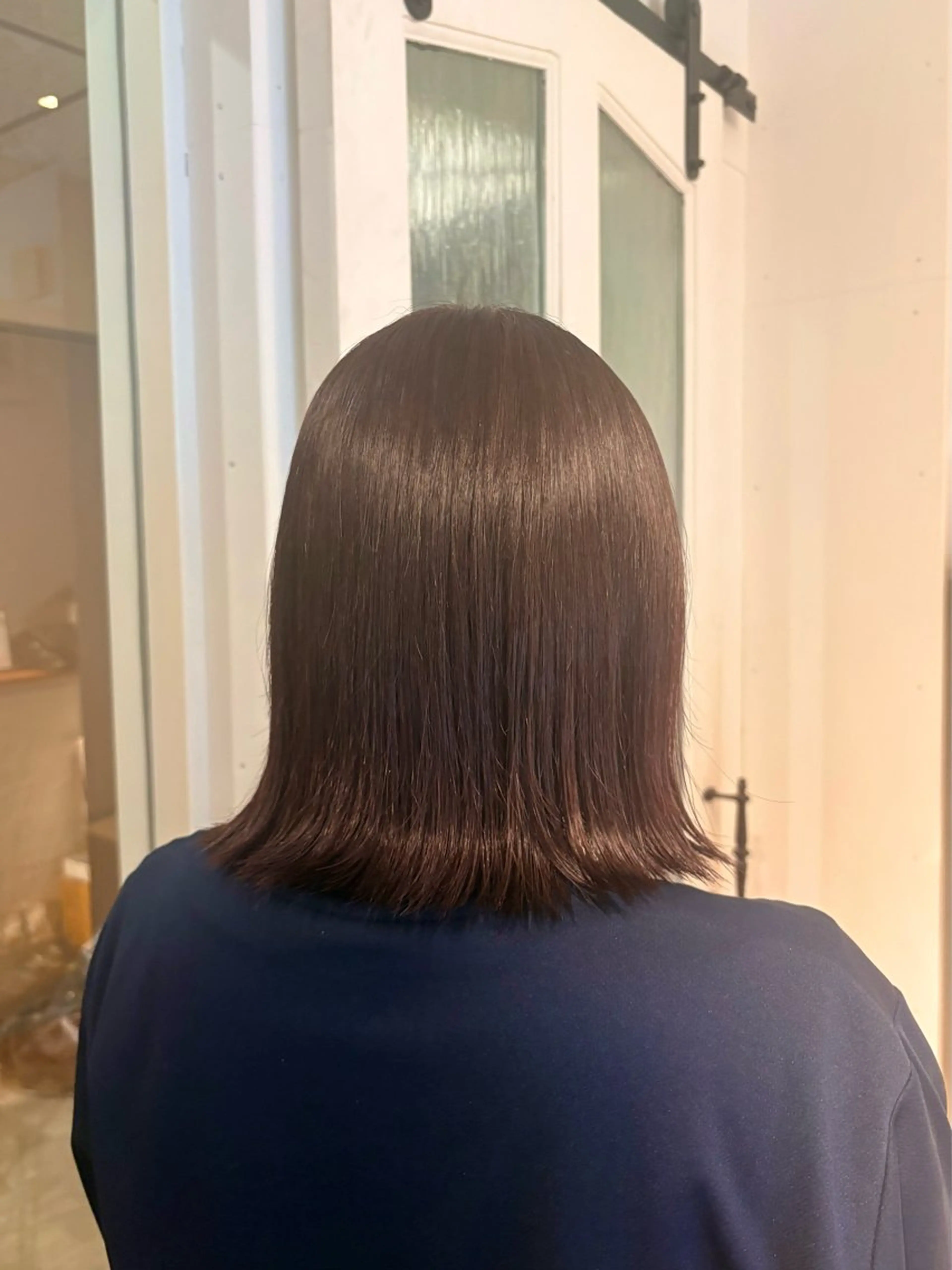 ミディアム カラー ブリーチ ボルドーカラー ダブルカラー ブリーチなしカラー ピンクカラー カット ヘアカラー rina/似合わせ/ 艶髪カラー/髪質改善のヘアスタイル