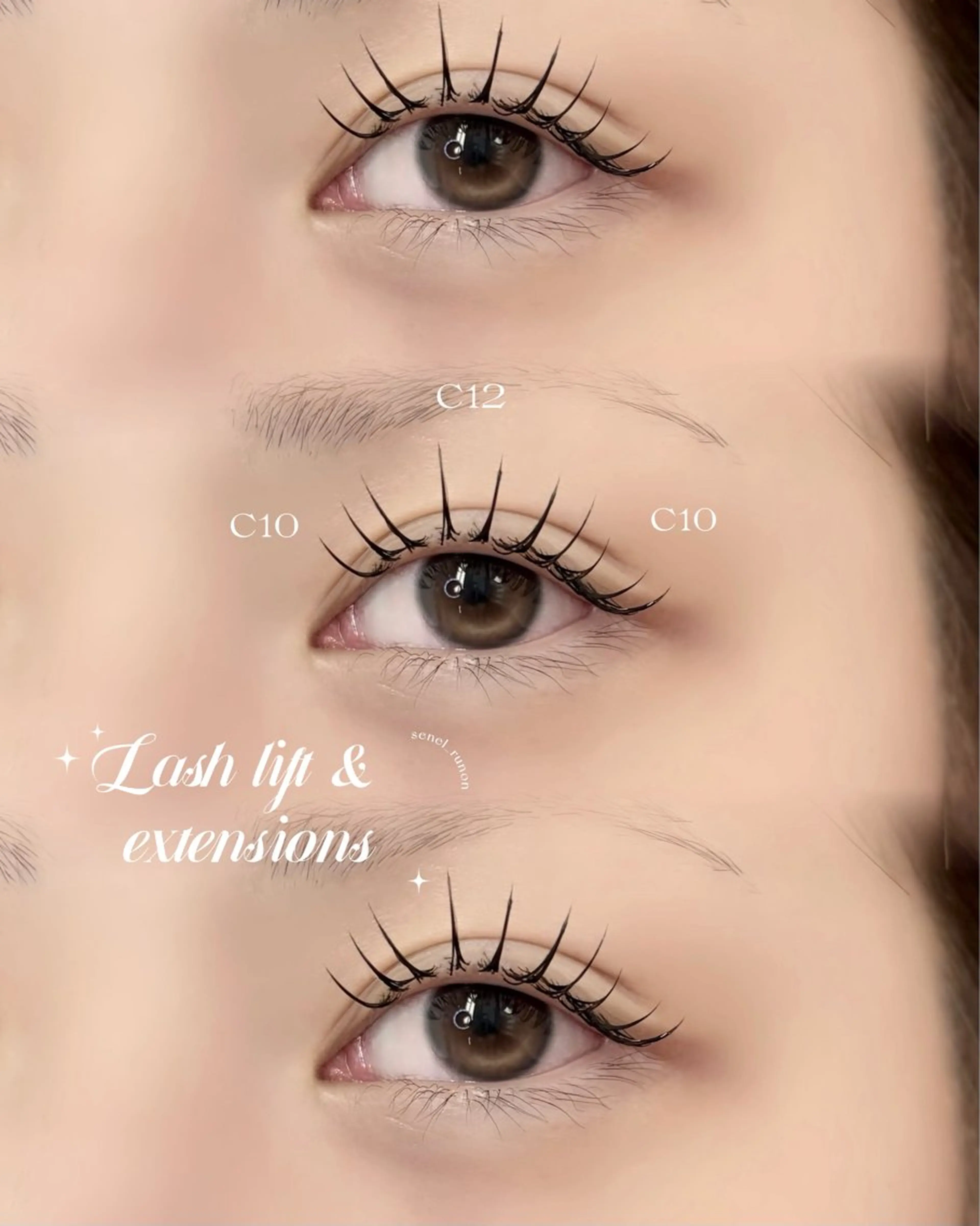 マツエク・マツパ マツエク RUNON 🎀 大阪福島 SeneLのマツエク・マツパデザイン