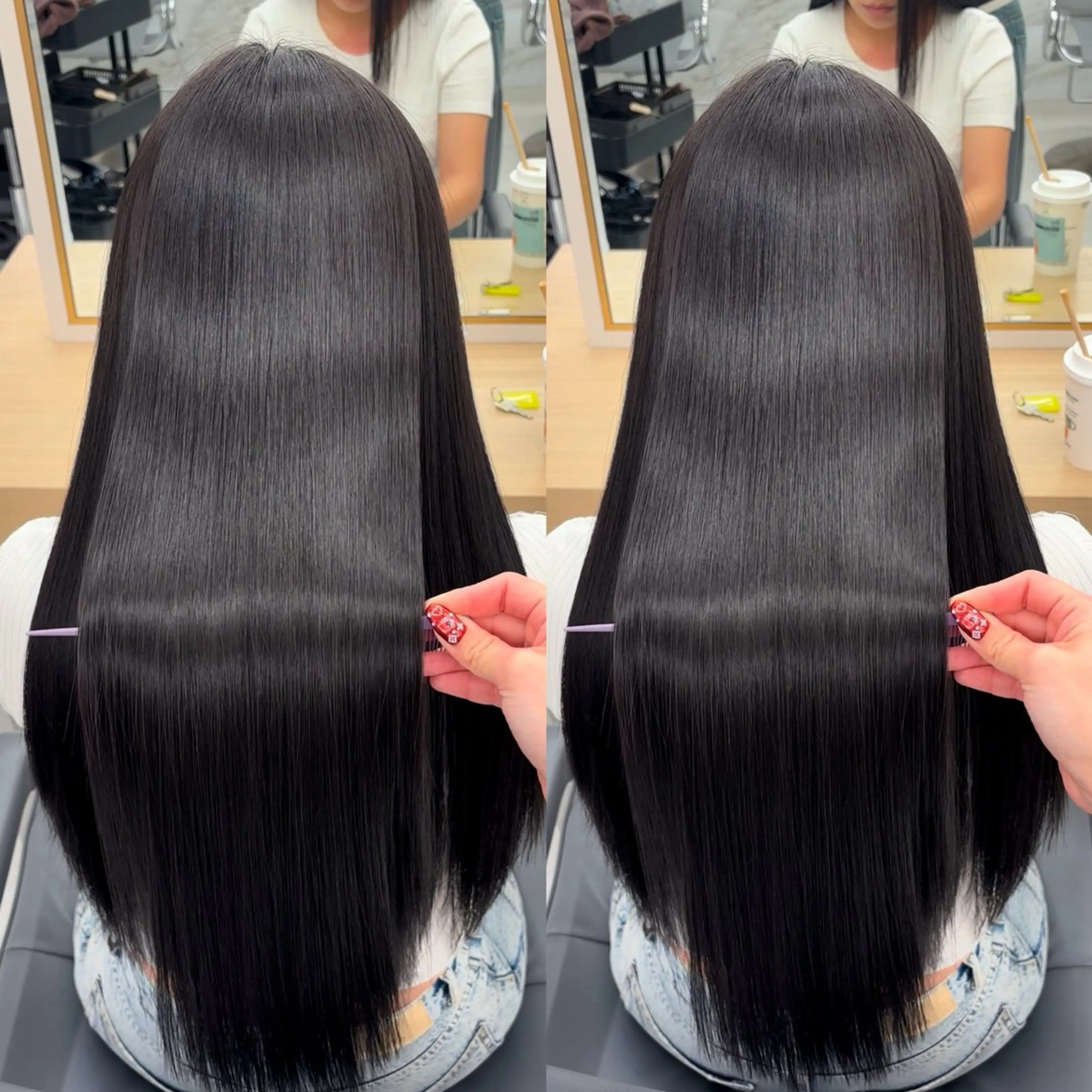 ロング ✨縮毛矯正特化✨️ /💎若山竜生💎のヘアスタイル