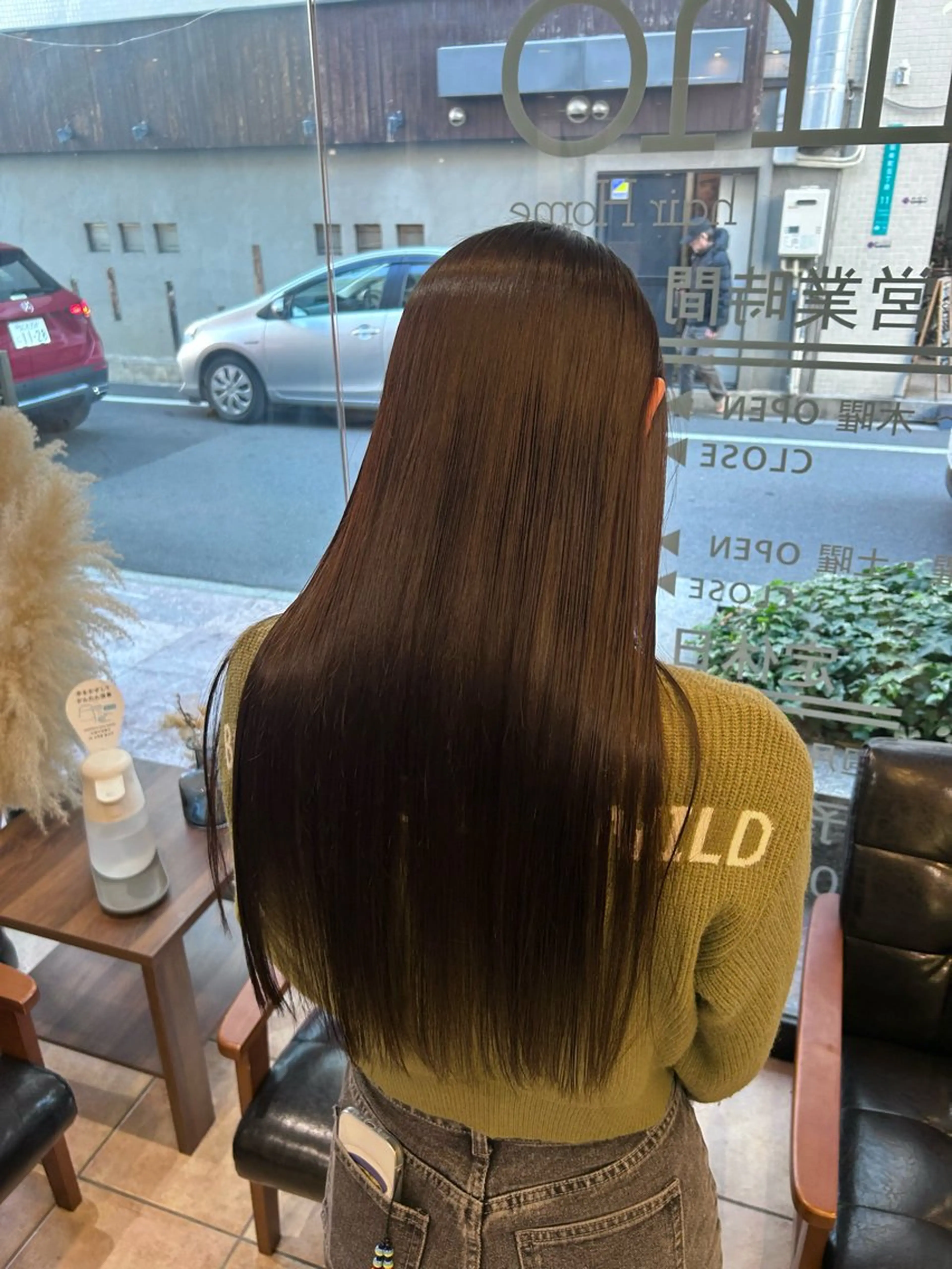 ロング 縮毛矯正 西田辺/ タカスナオヤのヘアスタイル