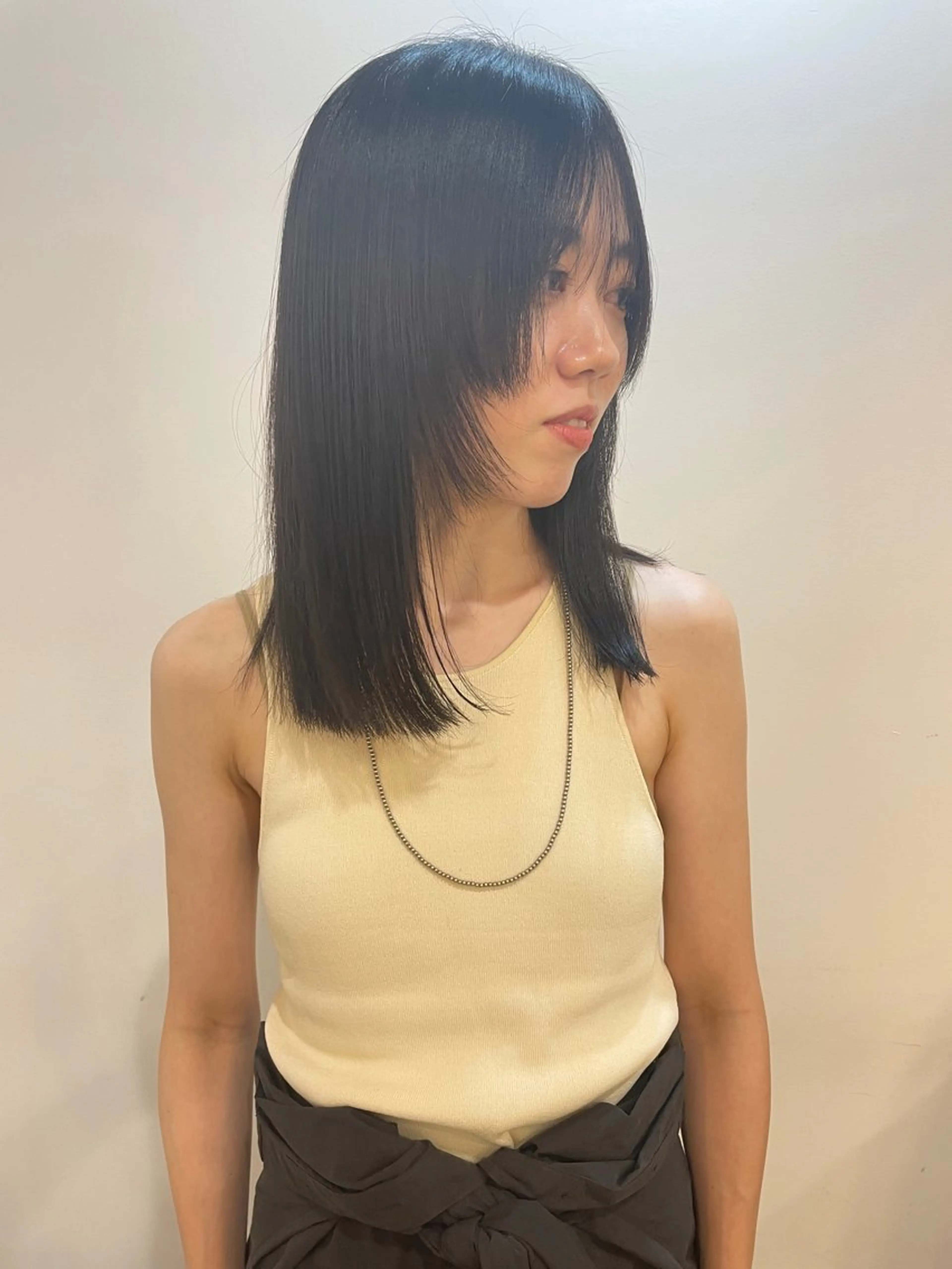 ミディアム 透明感ニュアンス 柔らかstyle🤍のヘアスタイル