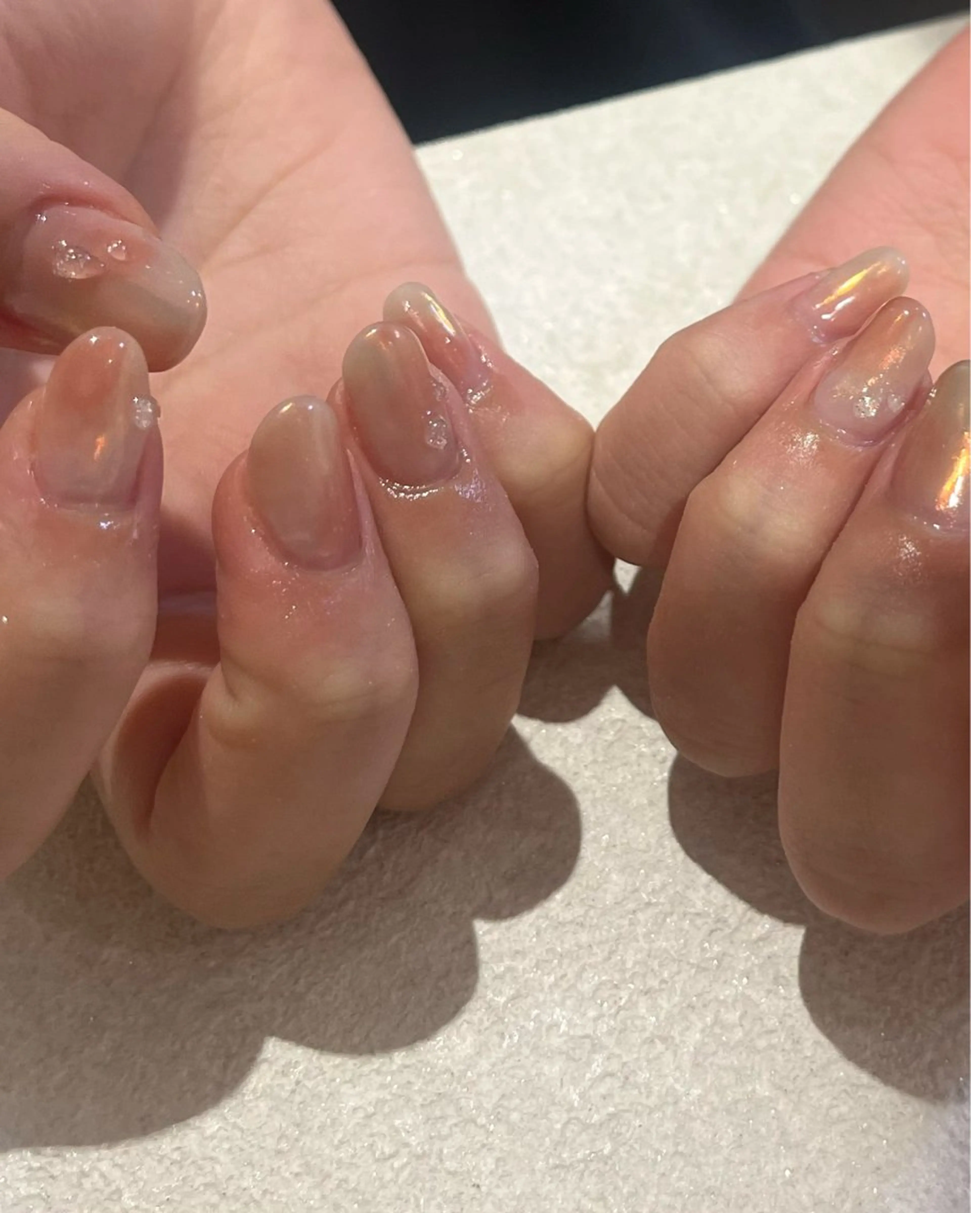 ネイル 持ち込み ニュアンスネイル ハンドネイル kanatsu yorikoのネイルデザイン