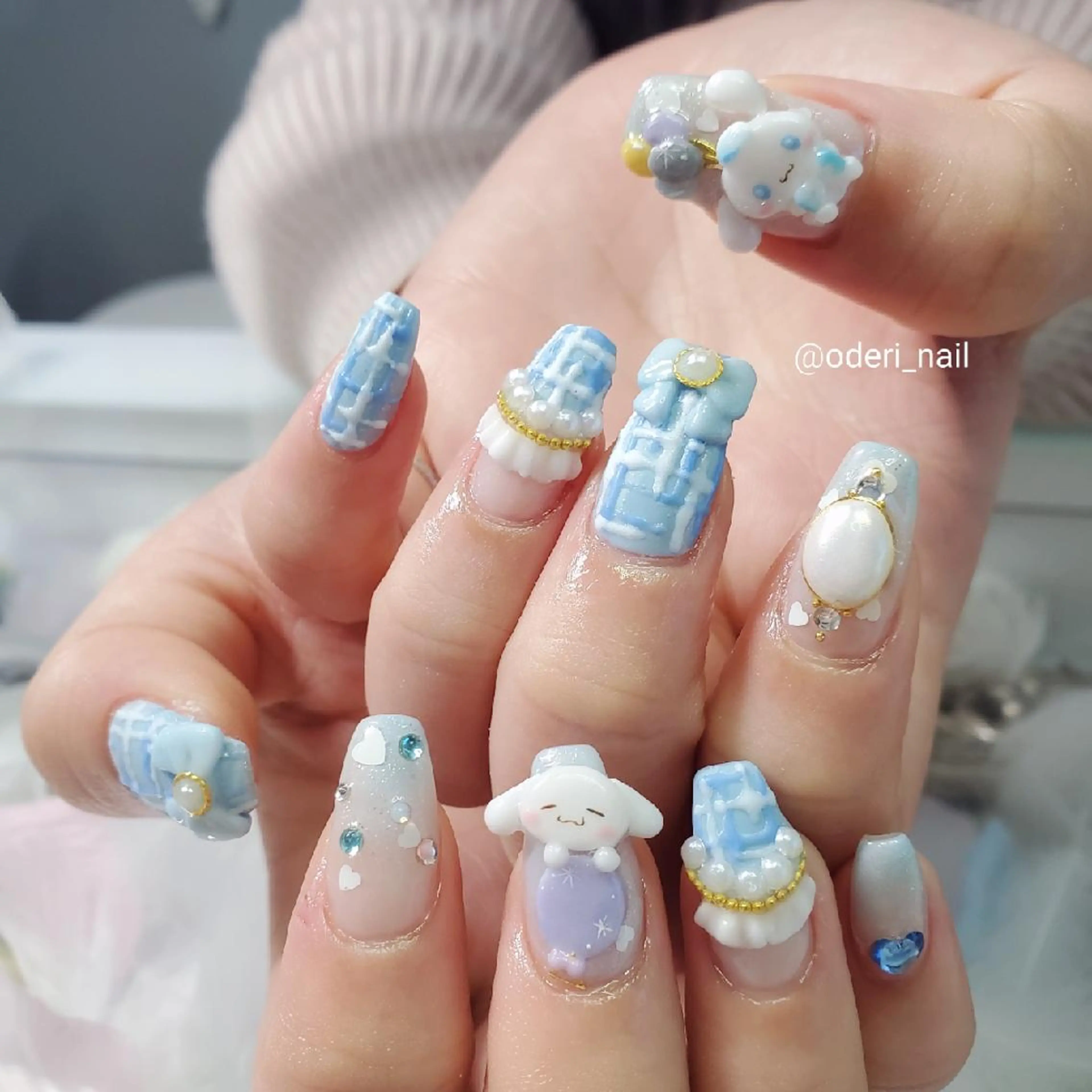 ネイル アートネイル ジェルネイル おで@ oderi_nailのネイルデザイン