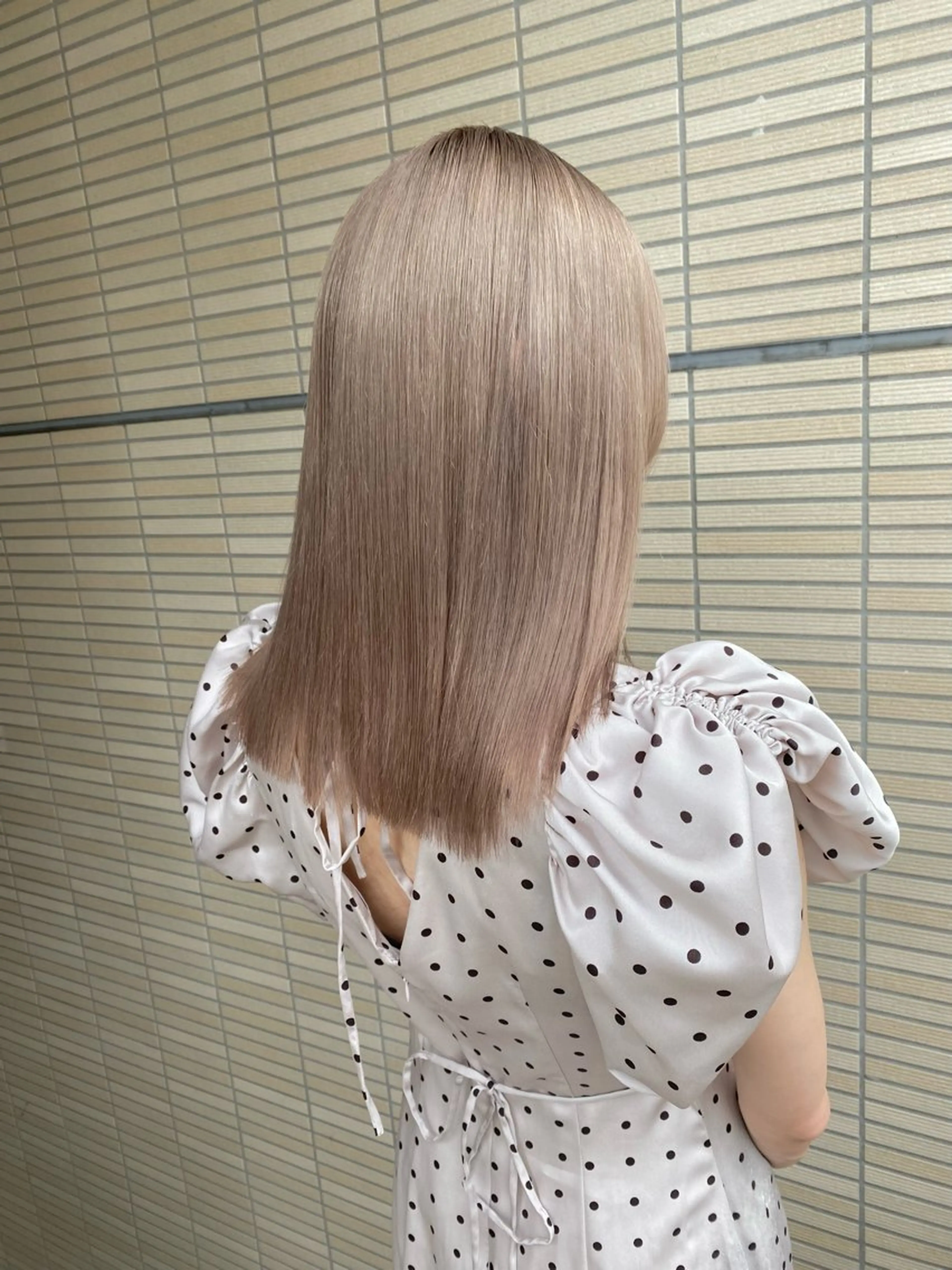 セミロング カラー ヘアカラー ダブルカラー ブリーチ/kaitoのヘアスタイル