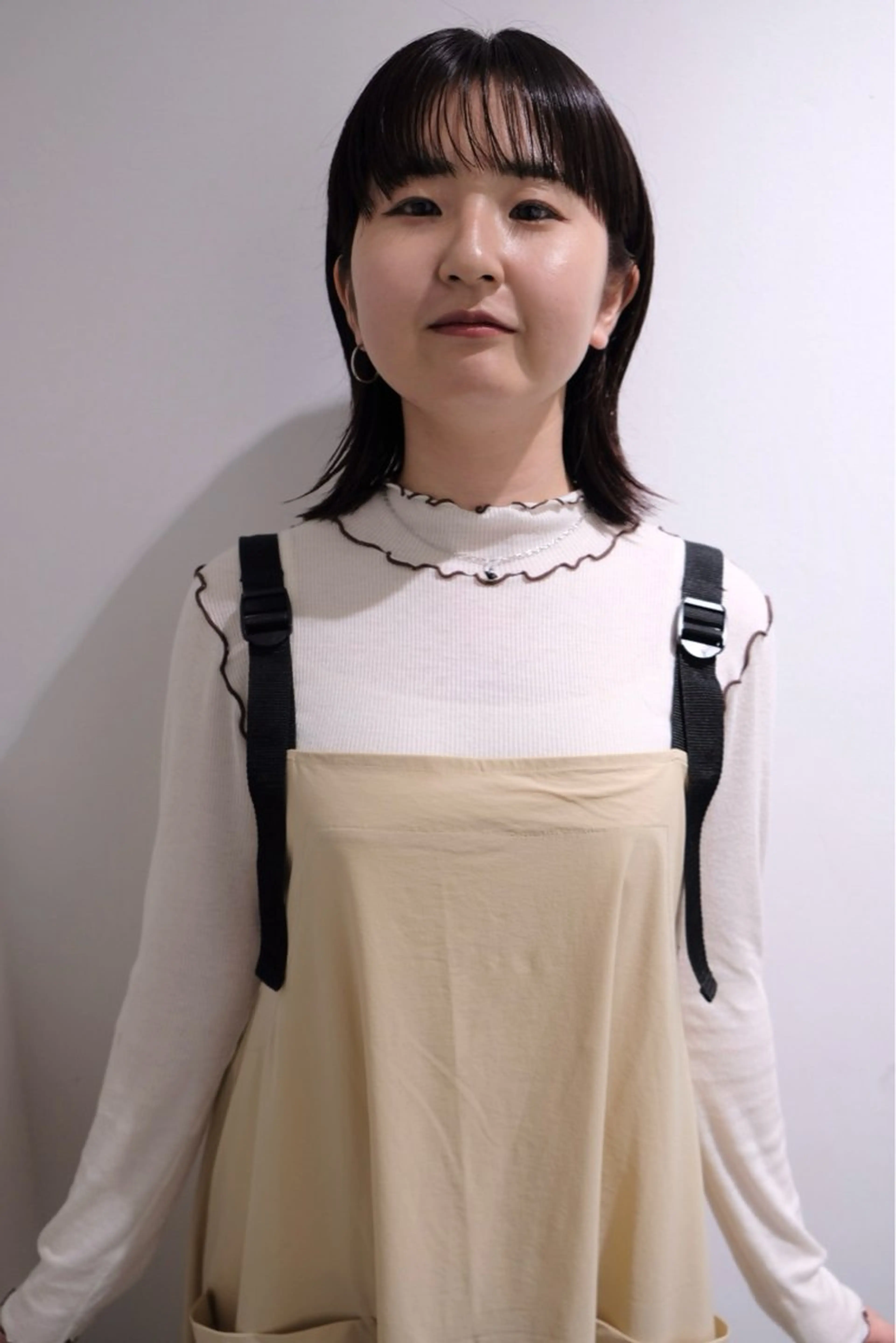 ミディアム カラー カット ヘアカラー トリートメント シノザキ/薬院/ボブ /ショート/髪質改善のヘアスタイル