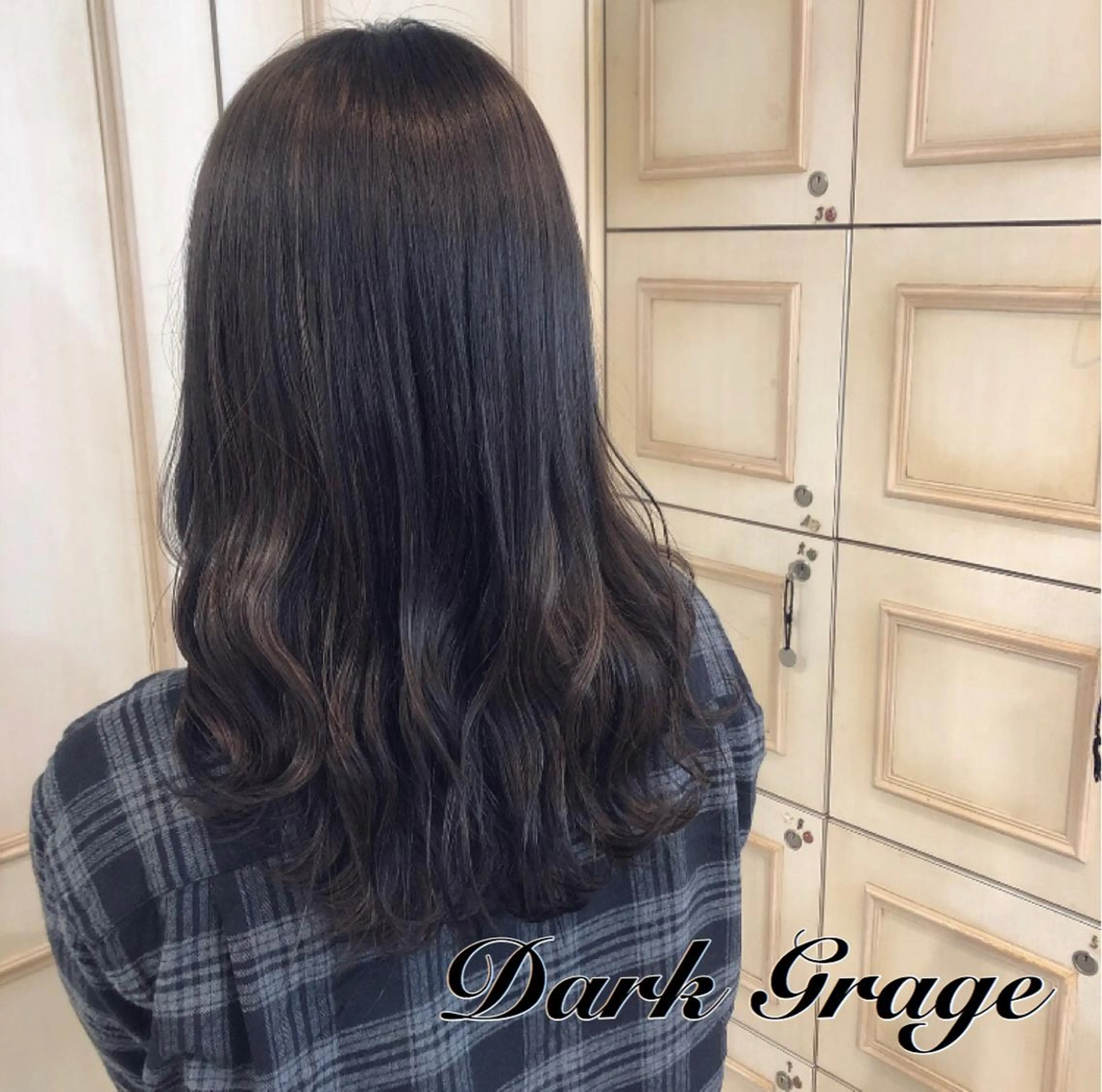 ロング カラー ヘアアレンジ 透明感カラー ダークグレー ダークグレージュ グレージュ 透明感カラー 古山 結季🌙🖤のヘアスタイル