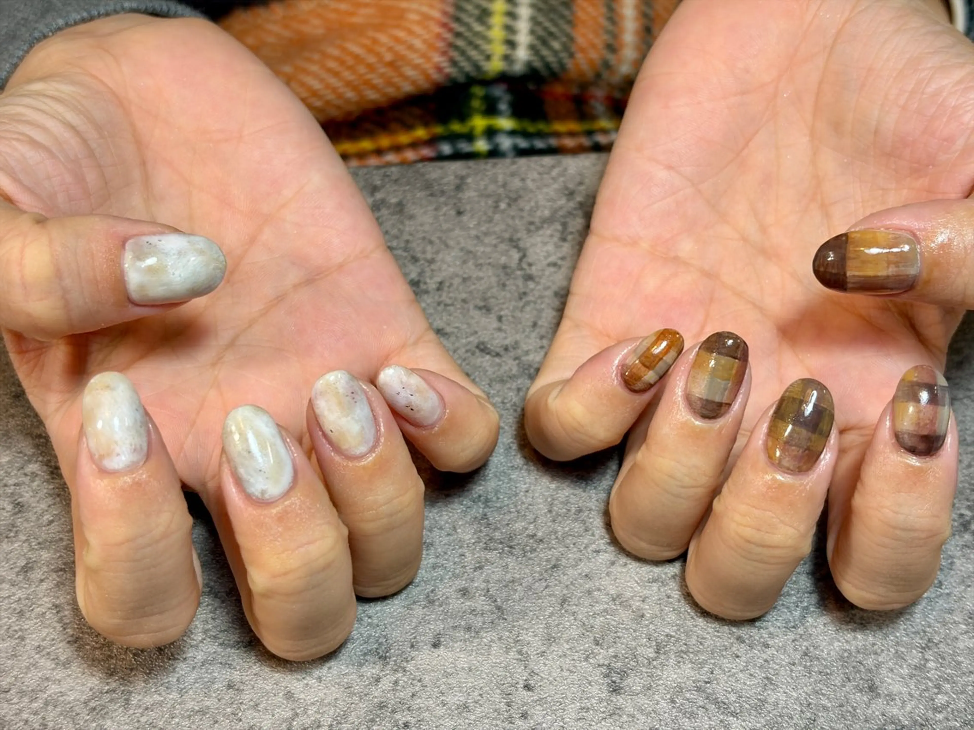 ネイル ニュアンスネイル ハンドネイル フットネイル GéRanium Harukaのネイルデザイン