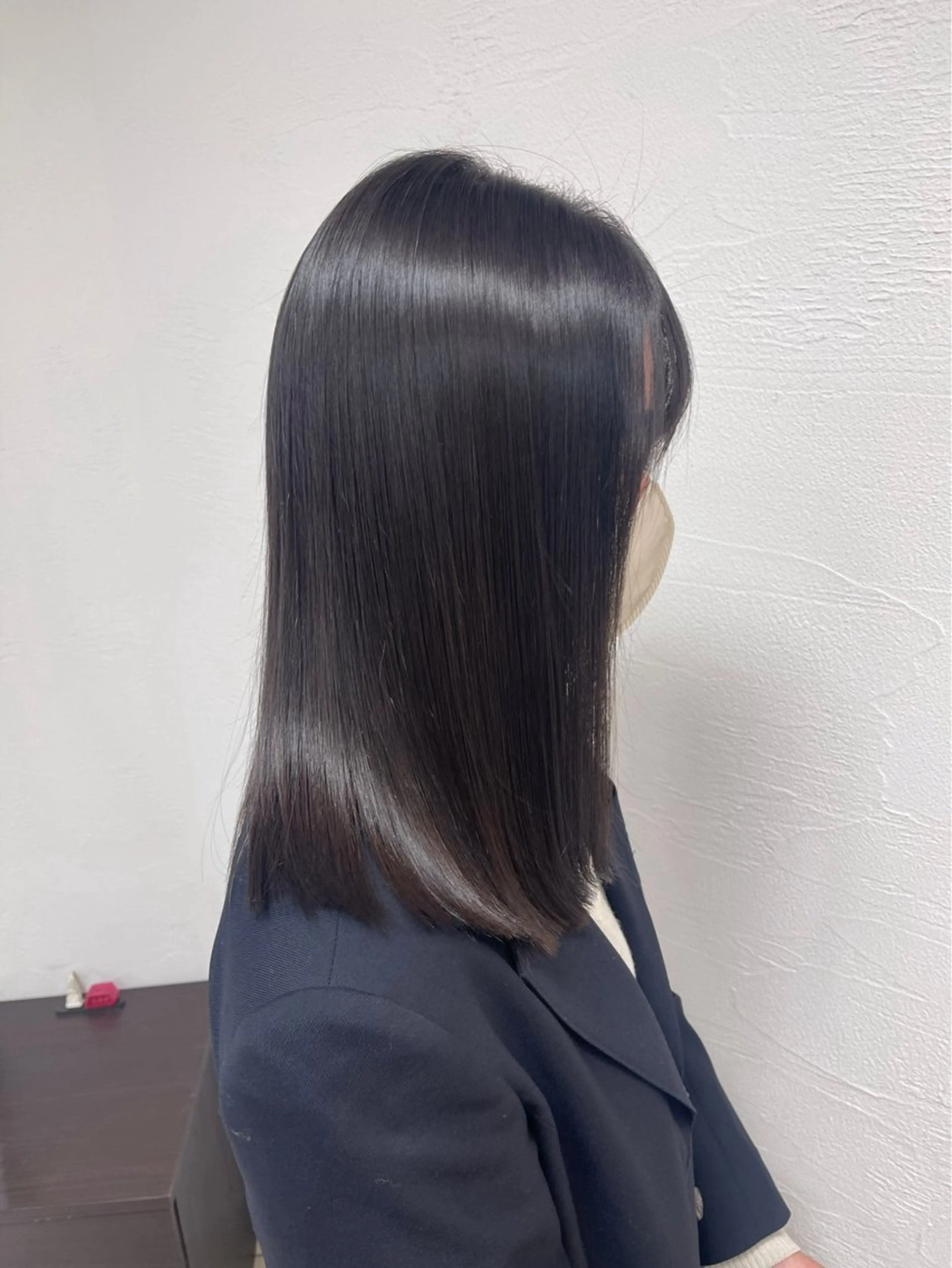 セミロング パーマ 縮毛矯正 縮毛矯正 🍒Ash国立 阿部妃南🍒のヘアスタイル