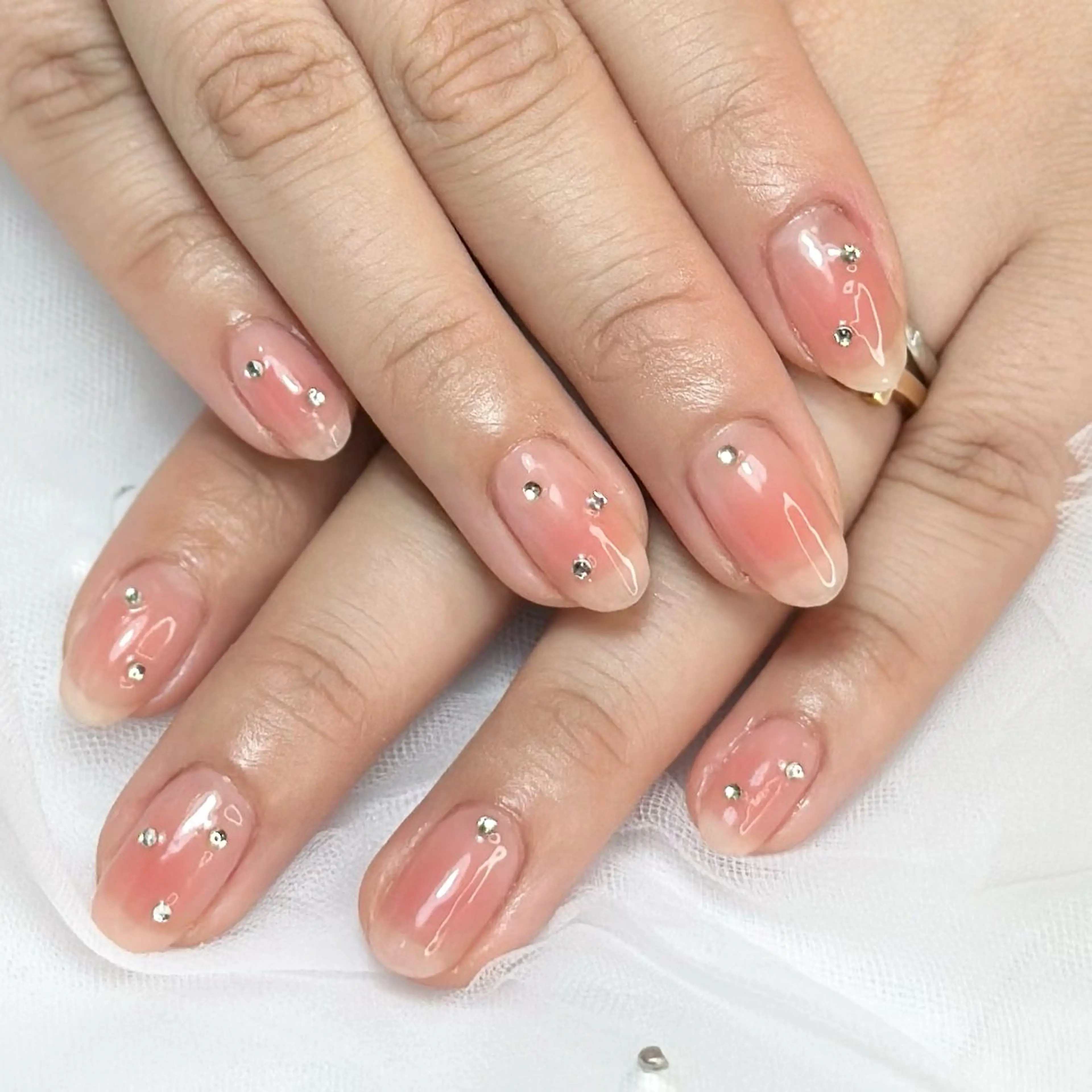 ネイル ストーンネイル HAIR&MAKE POSH 日暮里のネイルデザイン