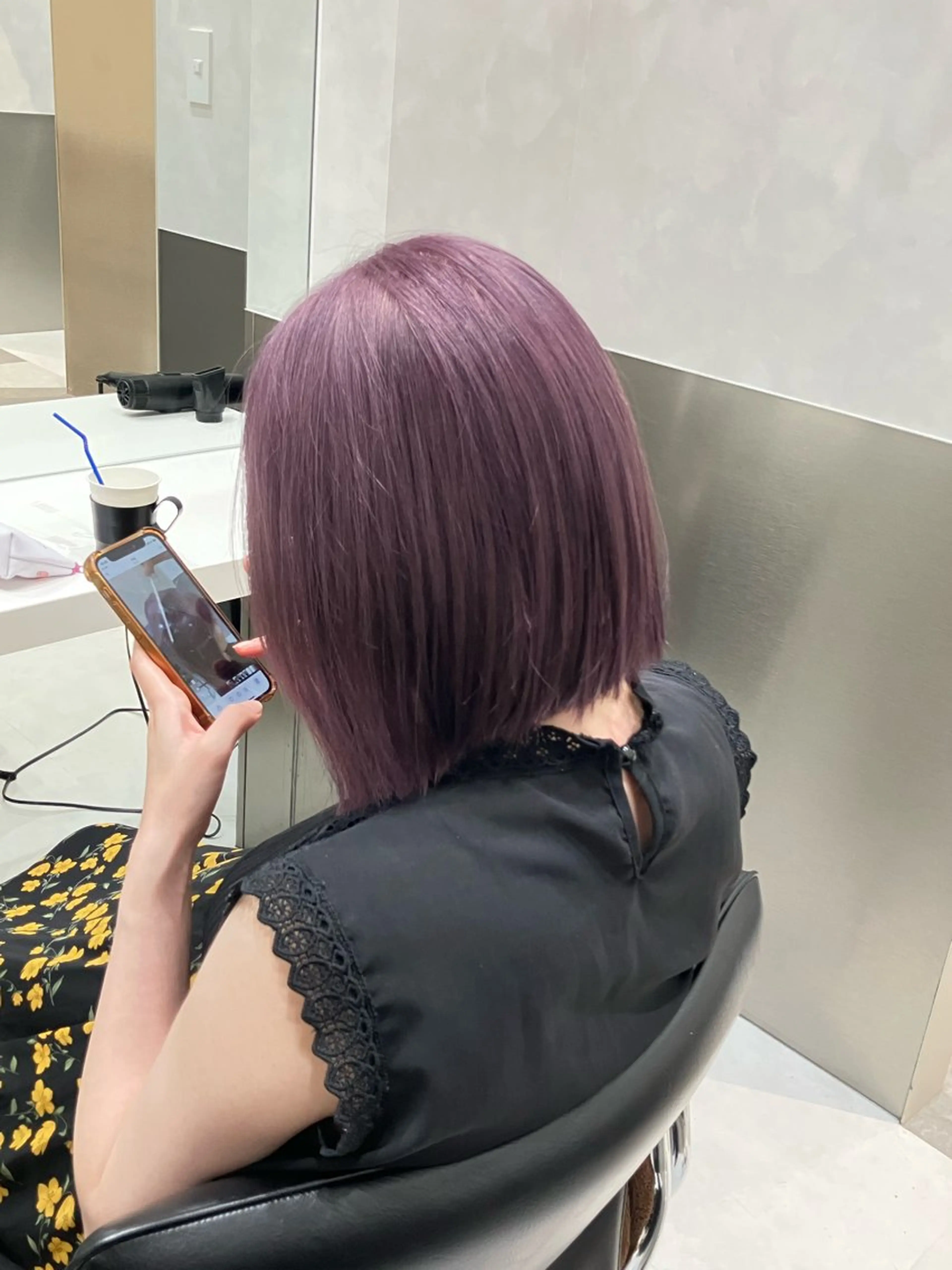 カラー 💖ブリーチなし透明 感💖ASAHIのヘアスタイル