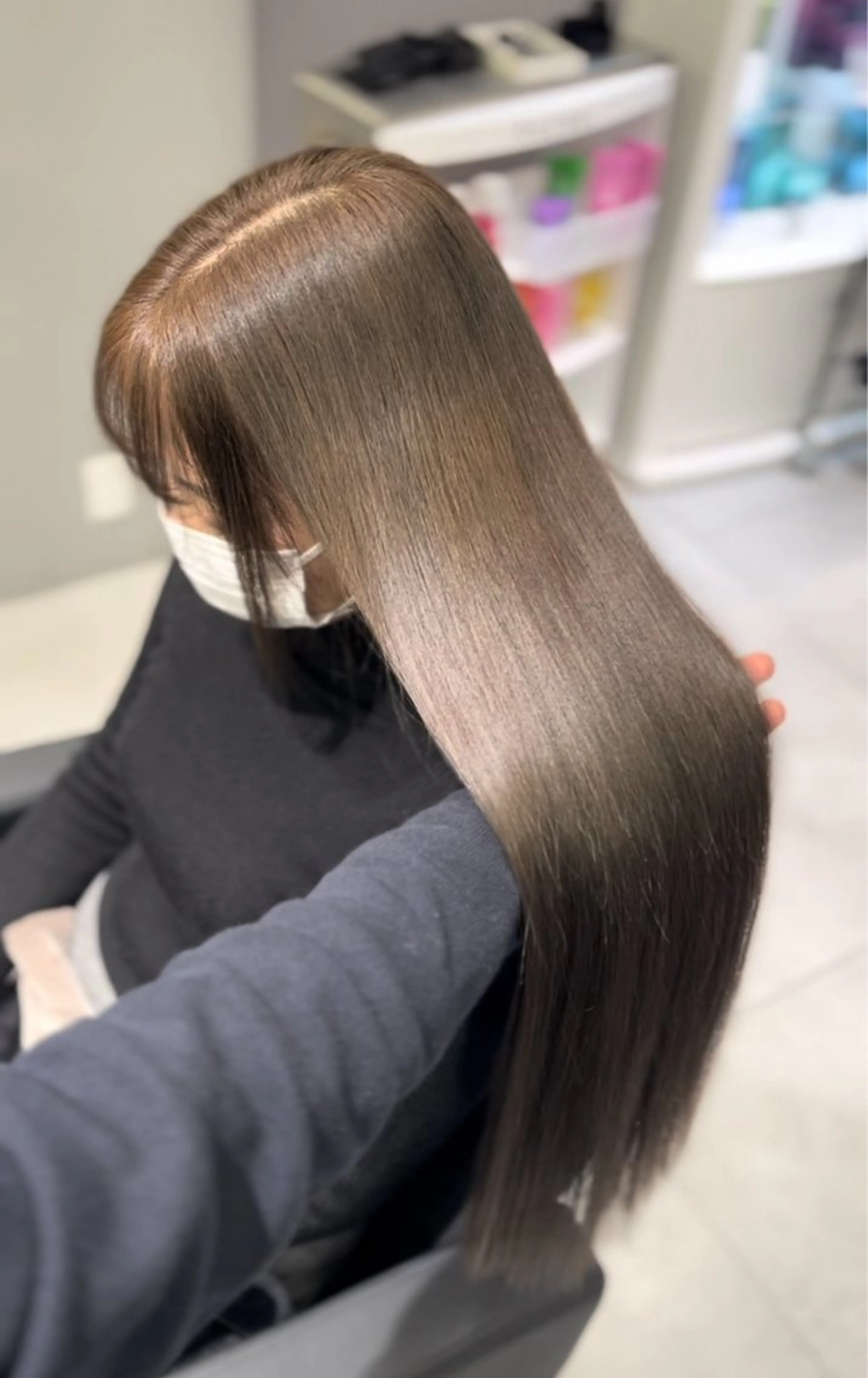 髪質改善(premium水素トリートメント＋カット＋カラー)[平野/喜連瓜破]の写真