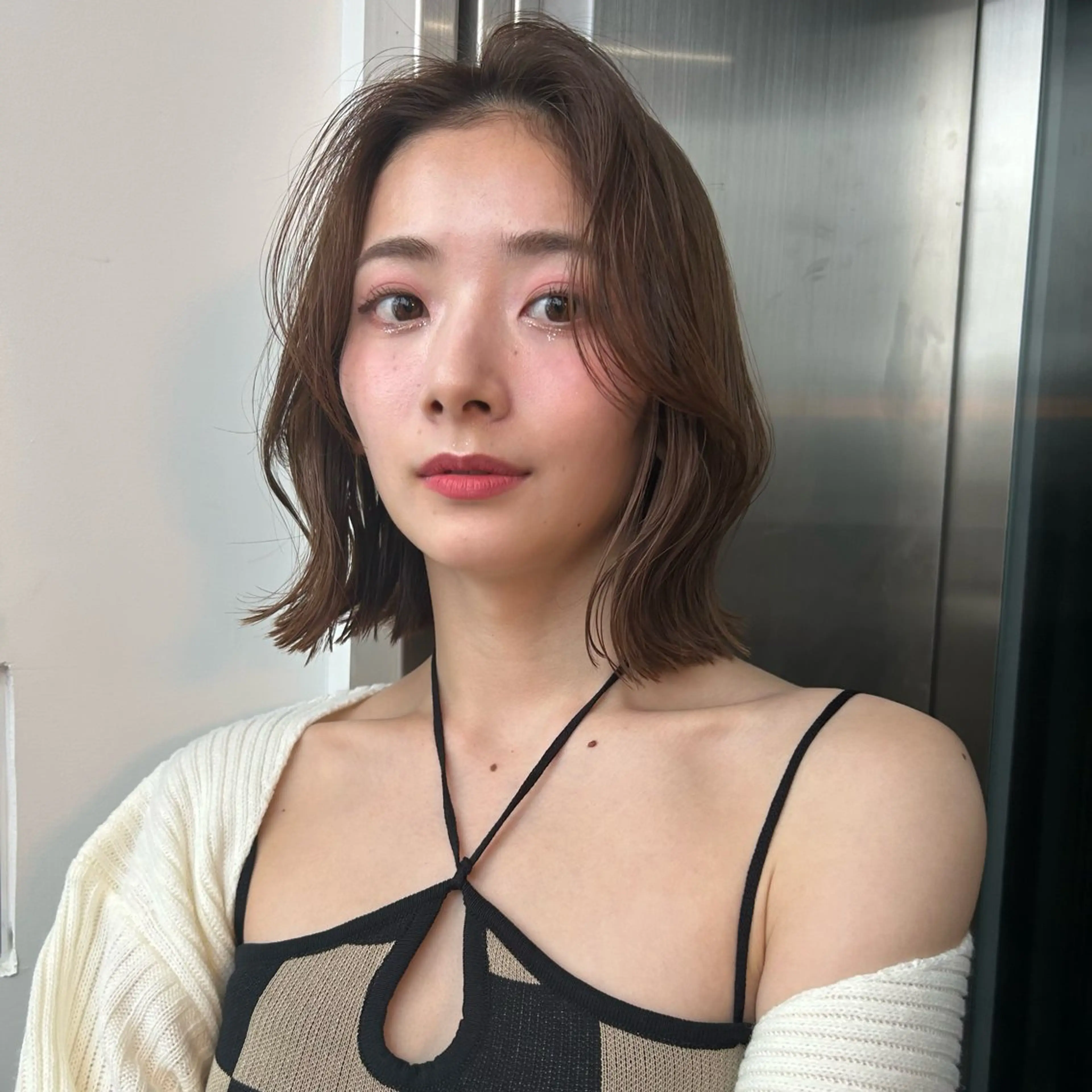 ミディアム ボブ 似合わせカット ボブ/くびれボブ/ 髪質改善/Ru-kaのヘアスタイル