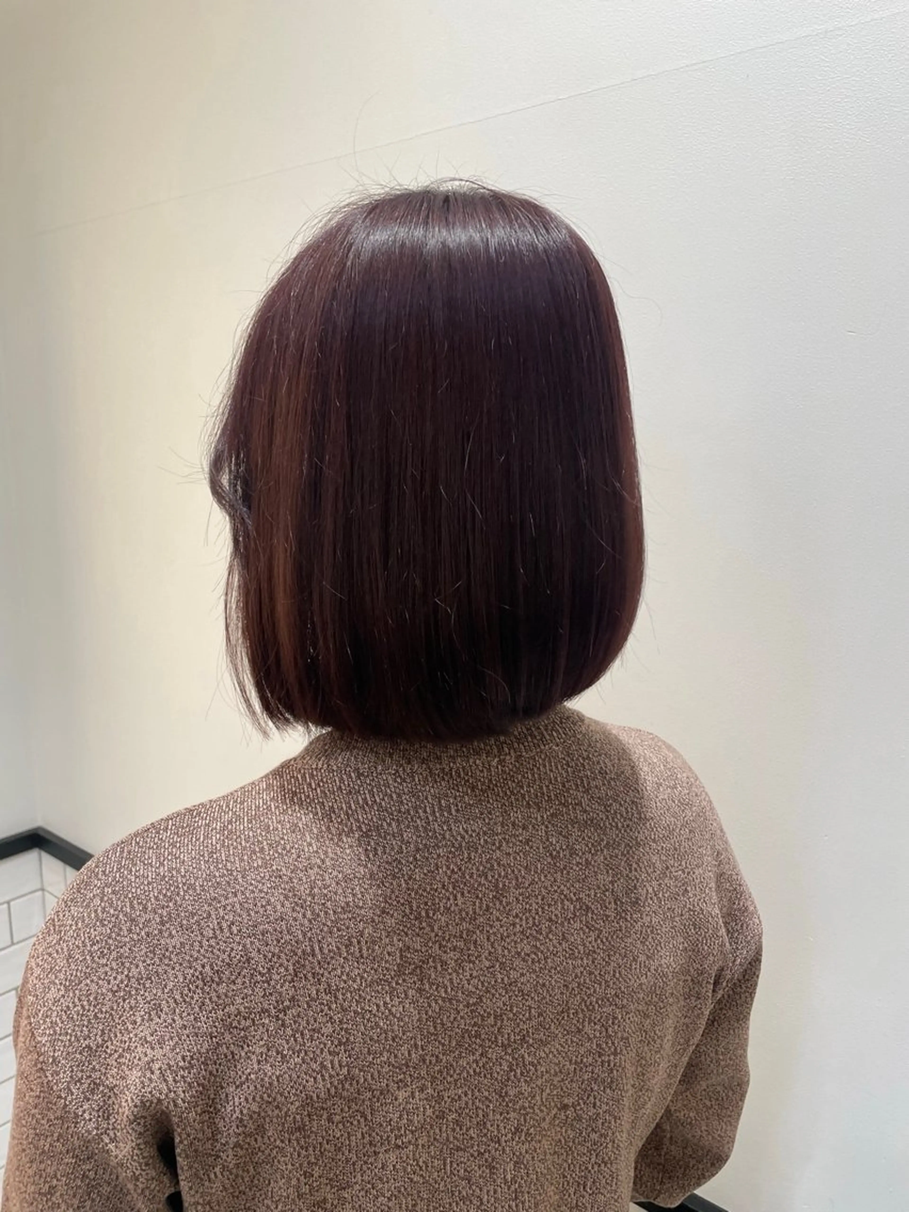 ショート カラー パープルカラー MINX 野村実莉 カット/パーマのヘアスタイル