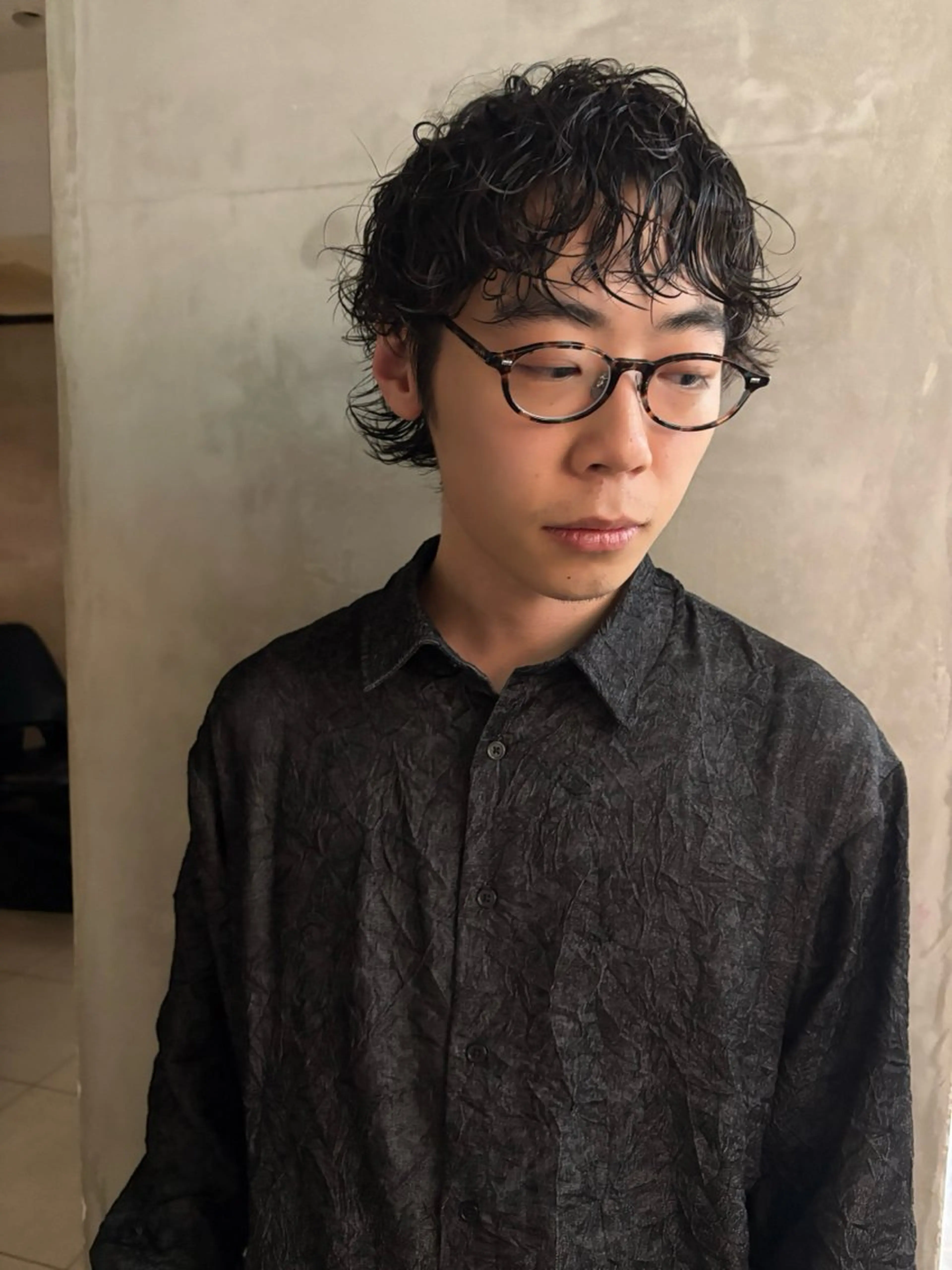 ショート パーマ メンズ カット パーマ トリートメント 優作 〜圧倒的信頼〜のヘアスタイル