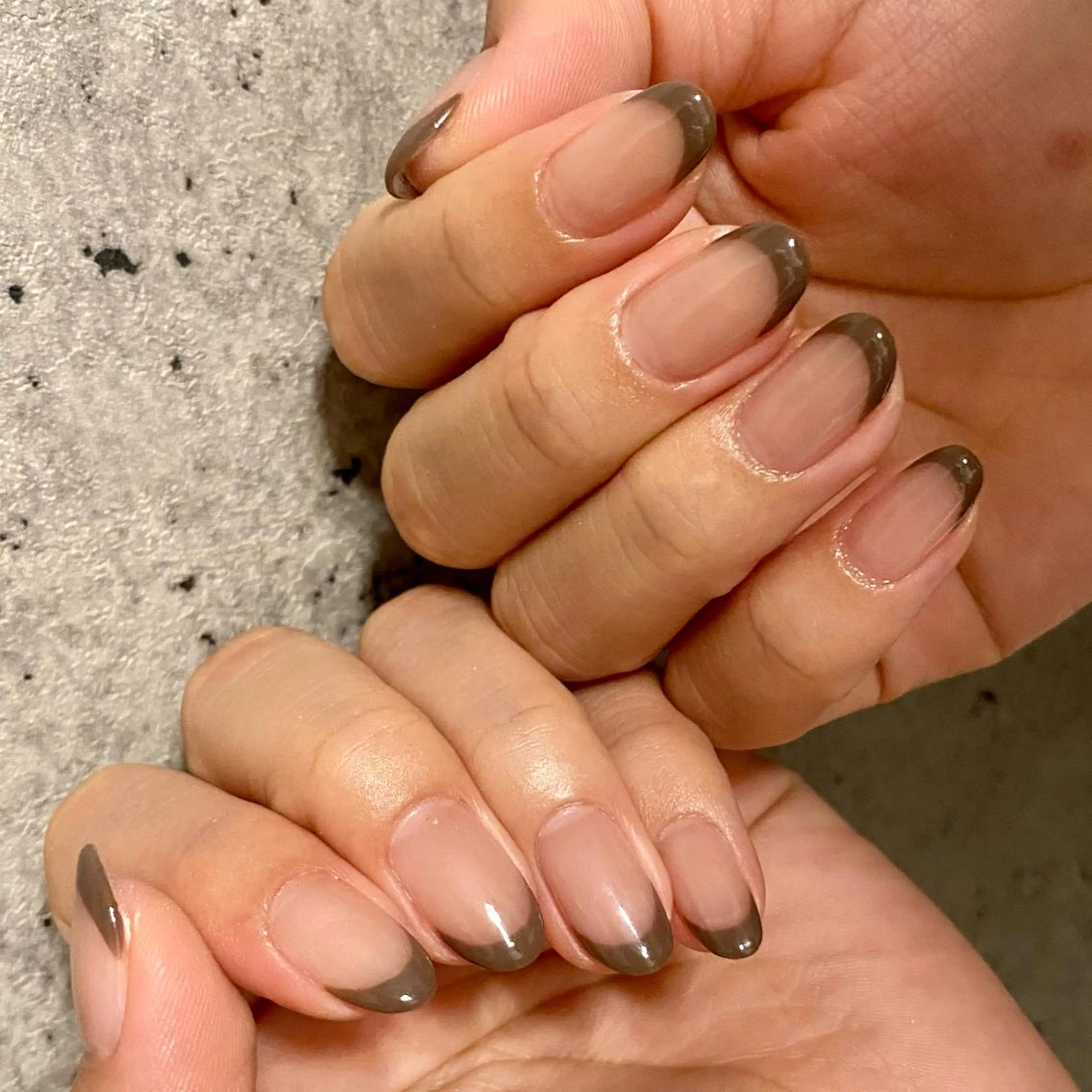 グラデーションorフレンチネイル（オフ込）の写真