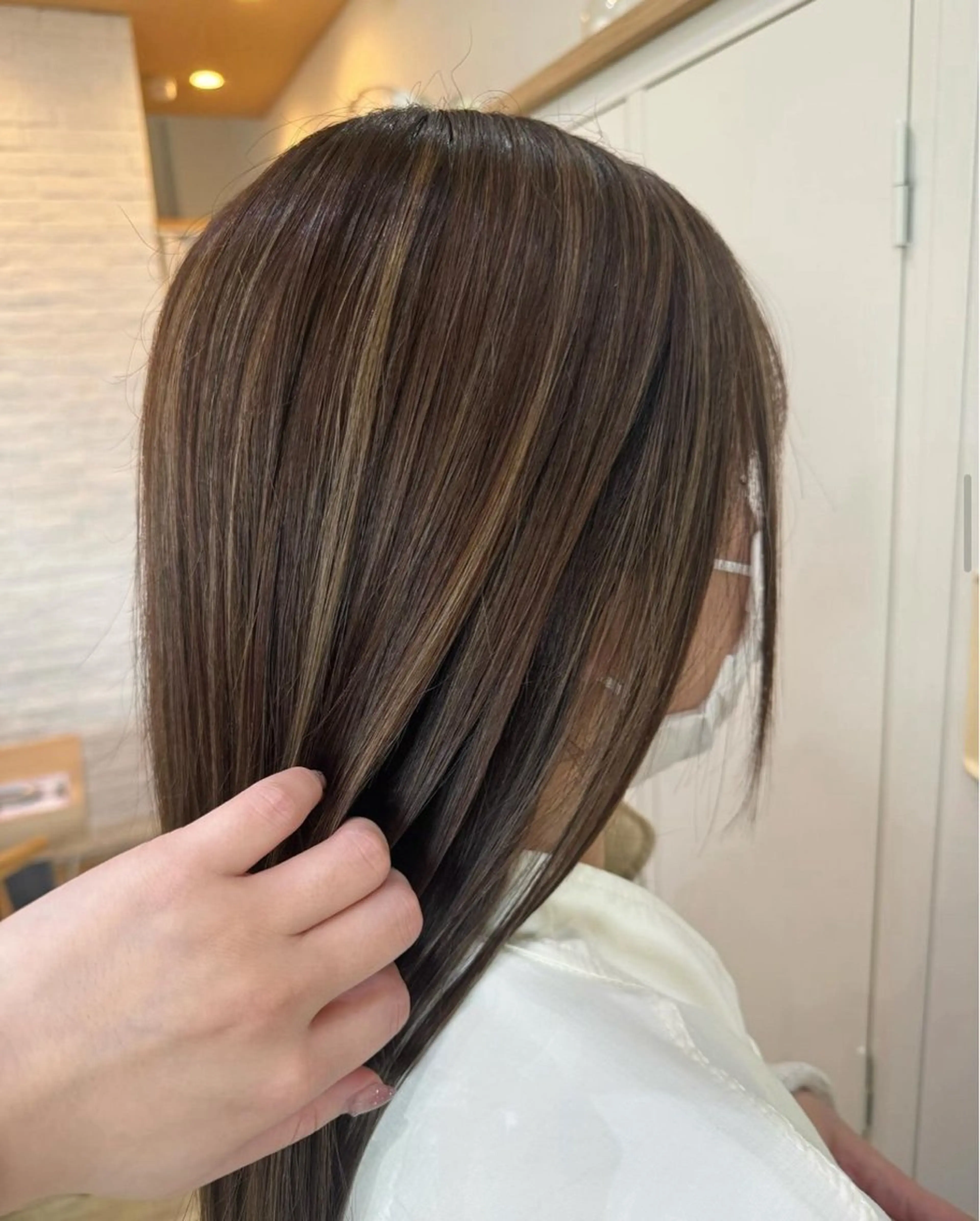 ロング カラー 木下 七海のヘアスタイル
