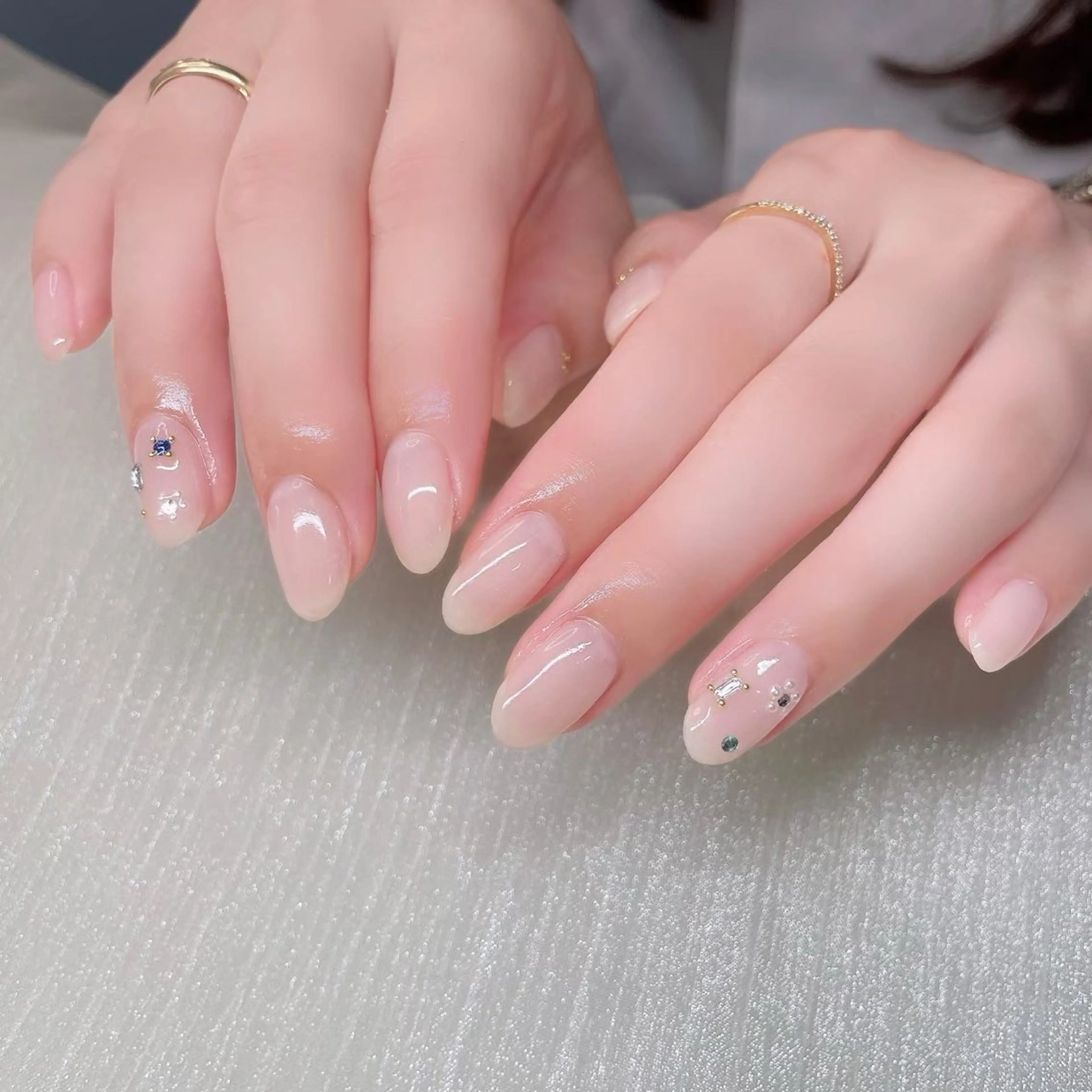 ネイル ストーンネイル ハンドネイル Nailist suzuのネイルデザイン