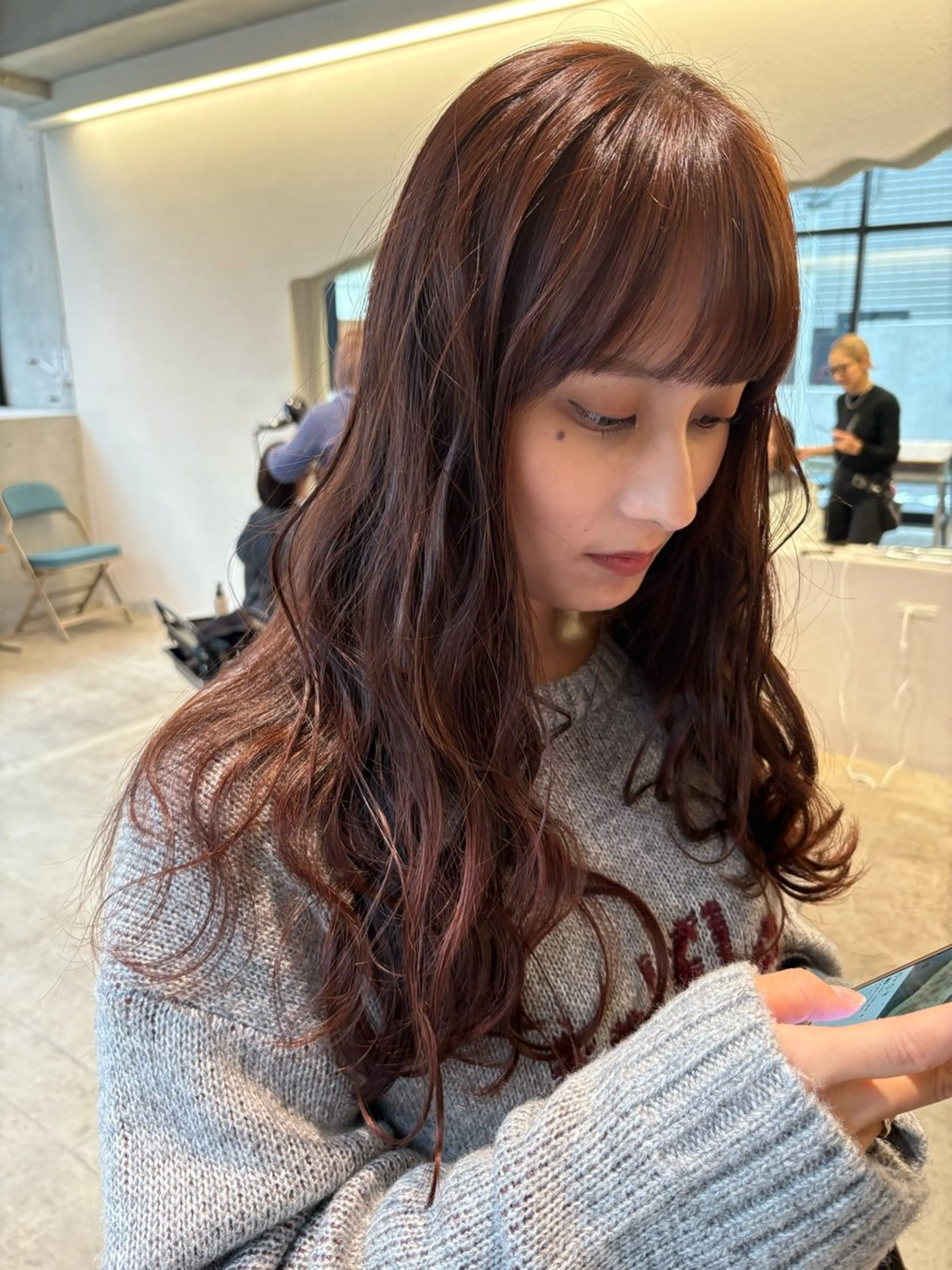 ロング カラー カット ヘアカラー レイヤー/柔色 カラー/SAkiのヘアスタイル