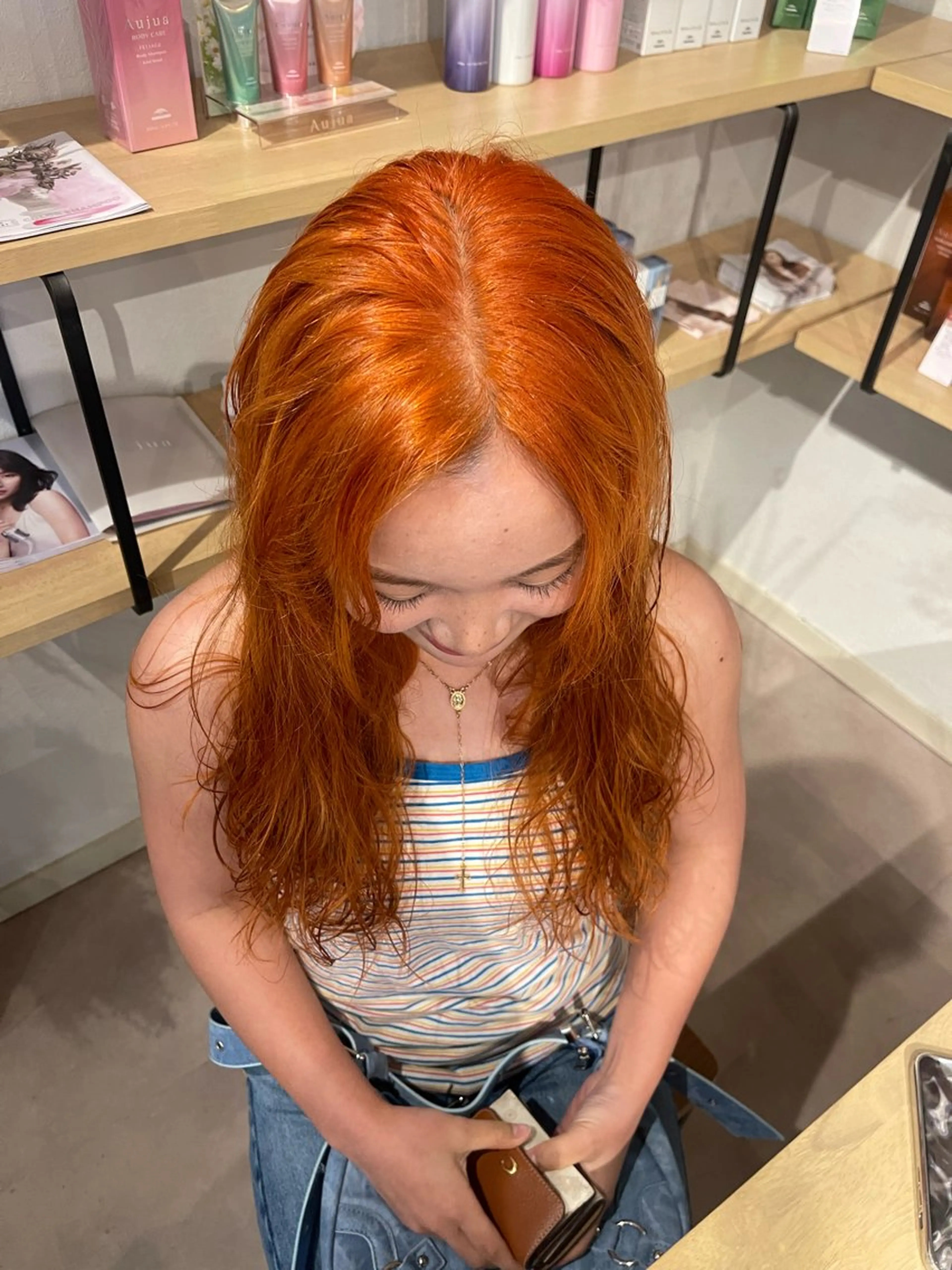 ロング maho/ブリーチ ミルクティー四条大宮のヘアスタイル