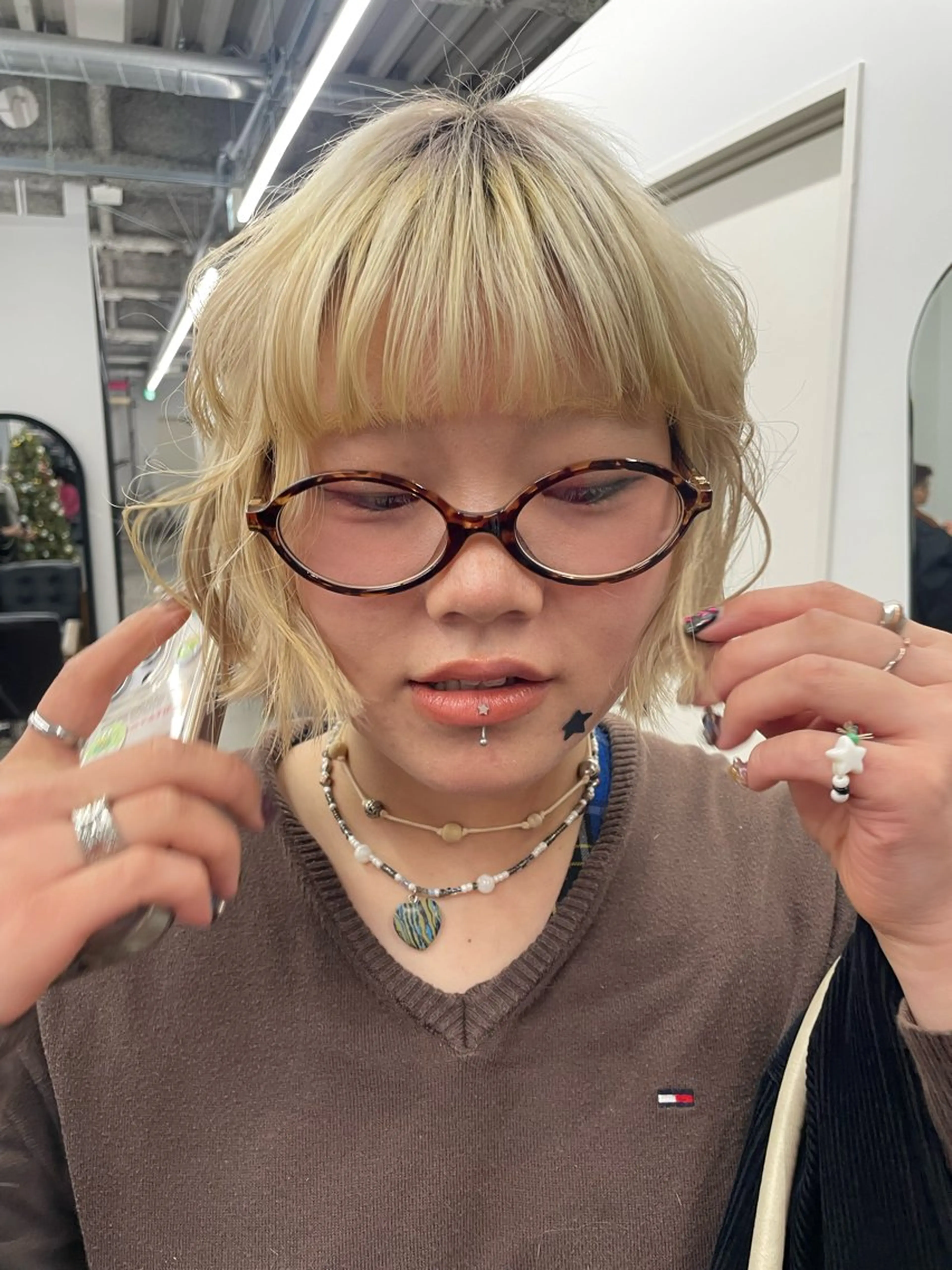 ショート Nico☺︎🎀YU パーマ/ブリーチのヘアスタイル