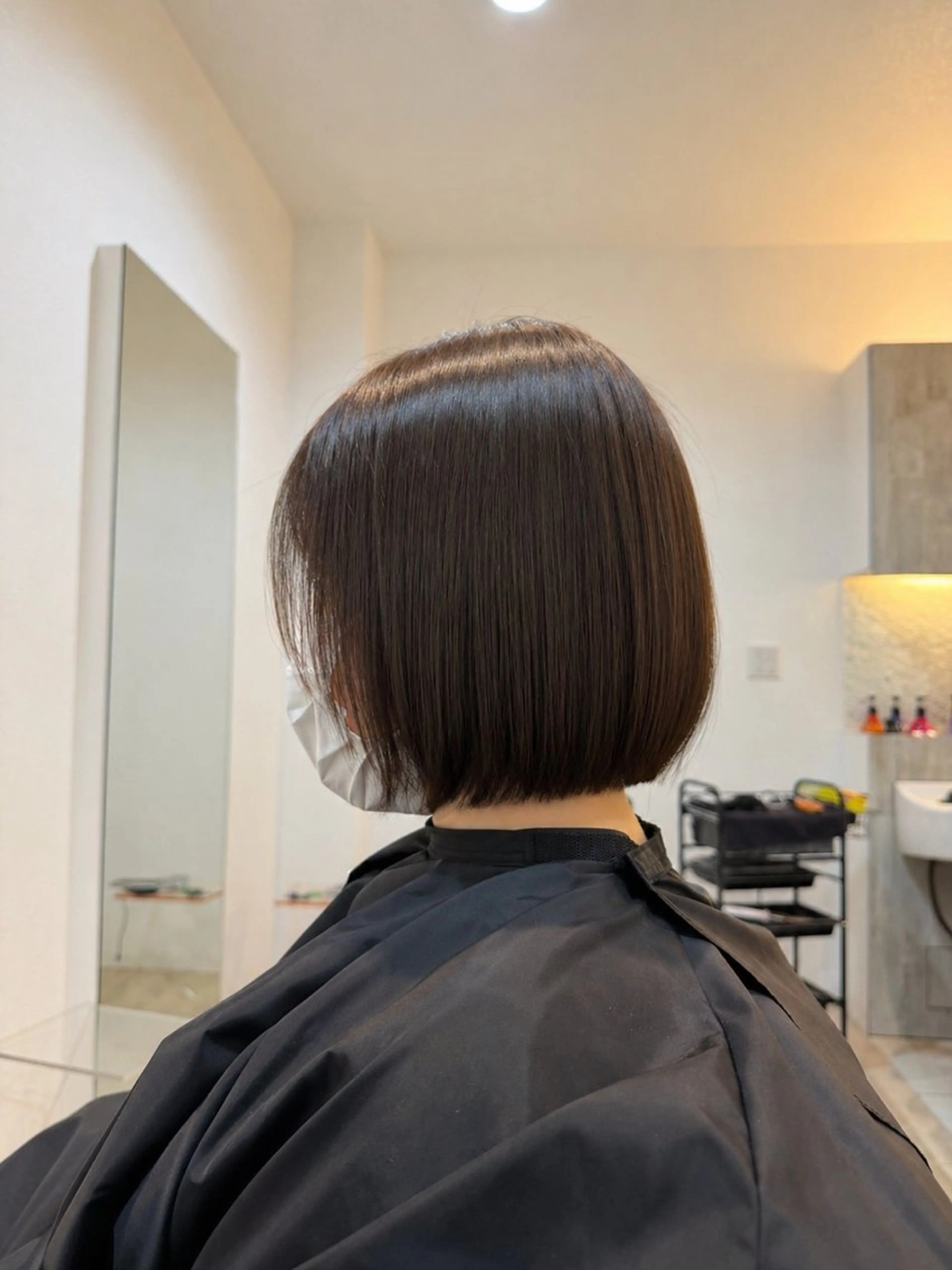 ショート 切りっぱなしボブ ボブ TIDEHAIR りょうたボブ募集のヘアスタイル